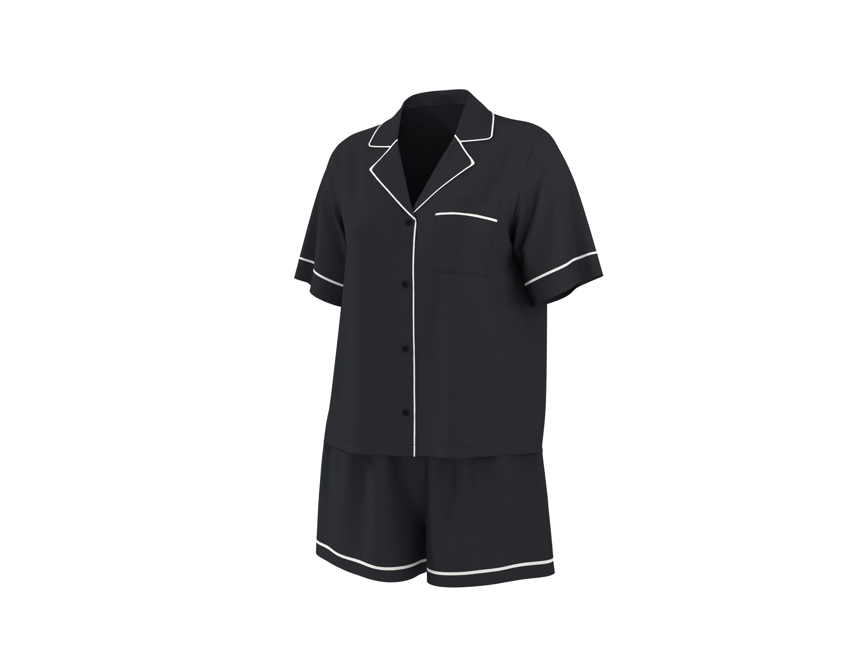 ESMARA® Damen Pyjama (Schwarz, XS(32/34)) – Bild 4 von 4