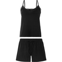 ESMARA® Damen Pyjama (Schwarz, S(36/38))