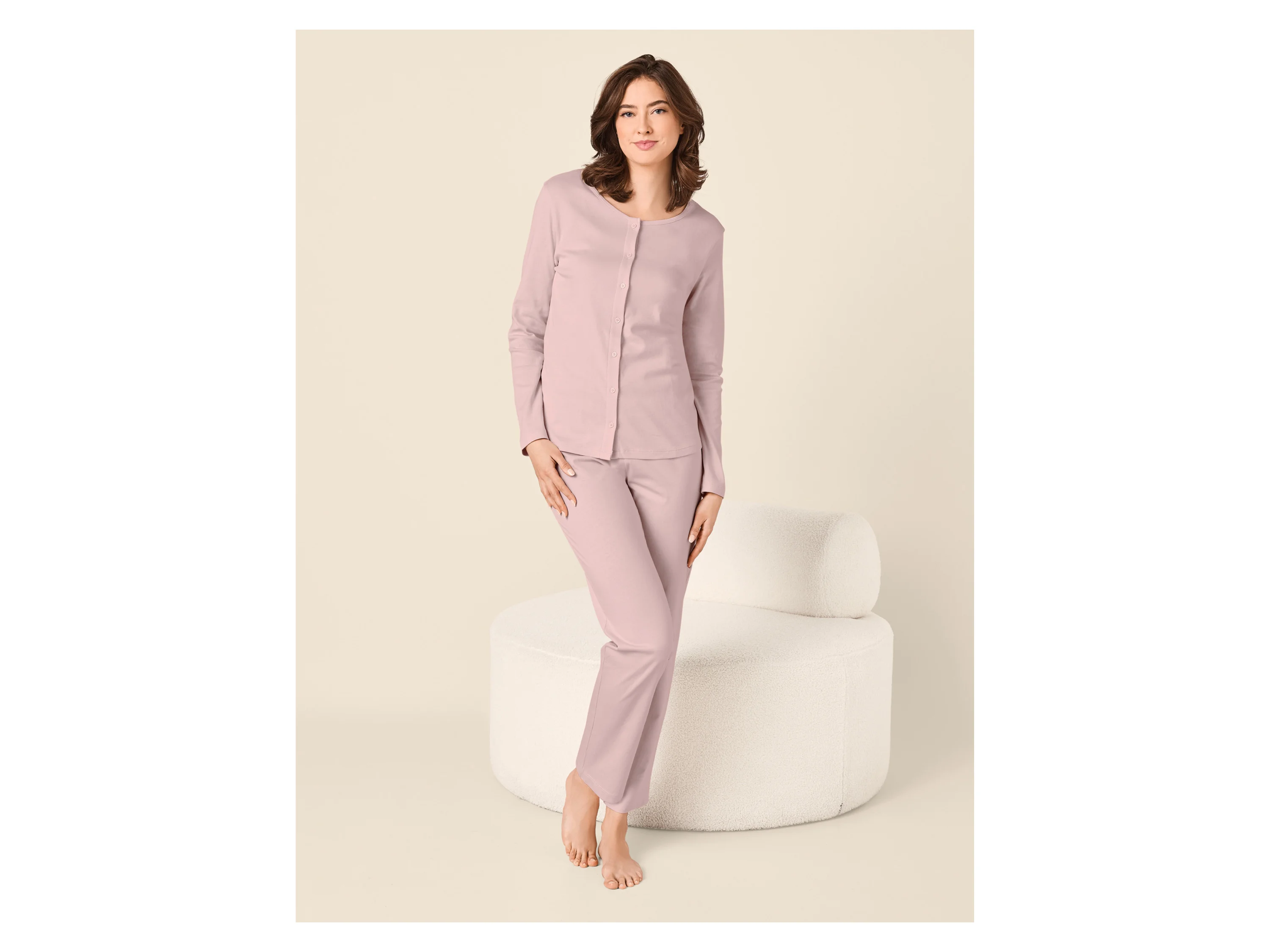 ESMARA® Damen Pyjama-Set (Rosa, XL(48/50)) – Bild 2 von 4