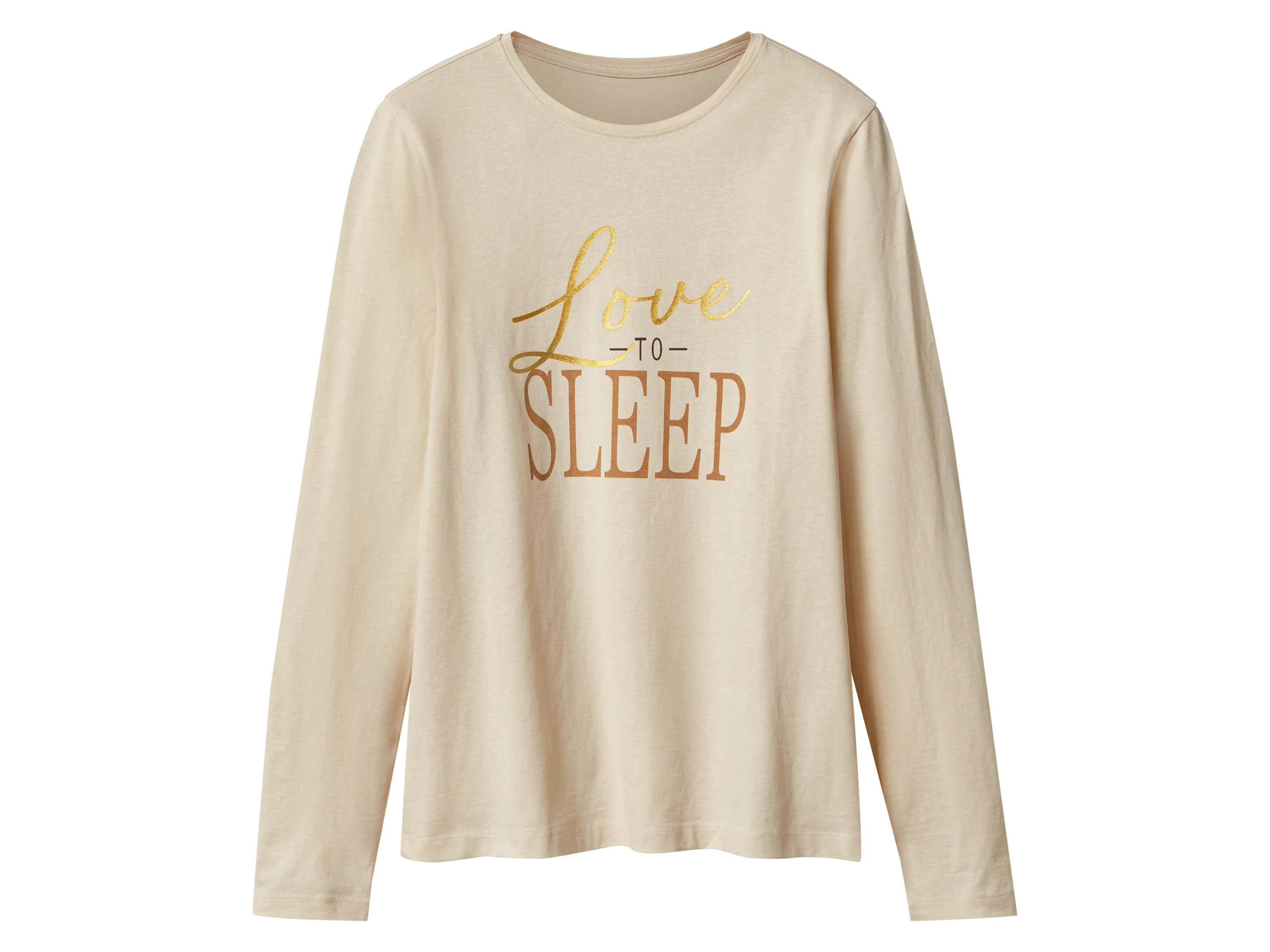 ESMARA® Damen Pyjama (weiß/braun, XS(32/34)) – Bild 3 von 4