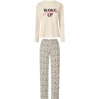 ESMARA® Damen Pyjama (Weiß, S(36/38))