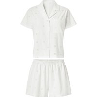 ESMARA® Damen Pyjama (Weiß, XL(48/50))