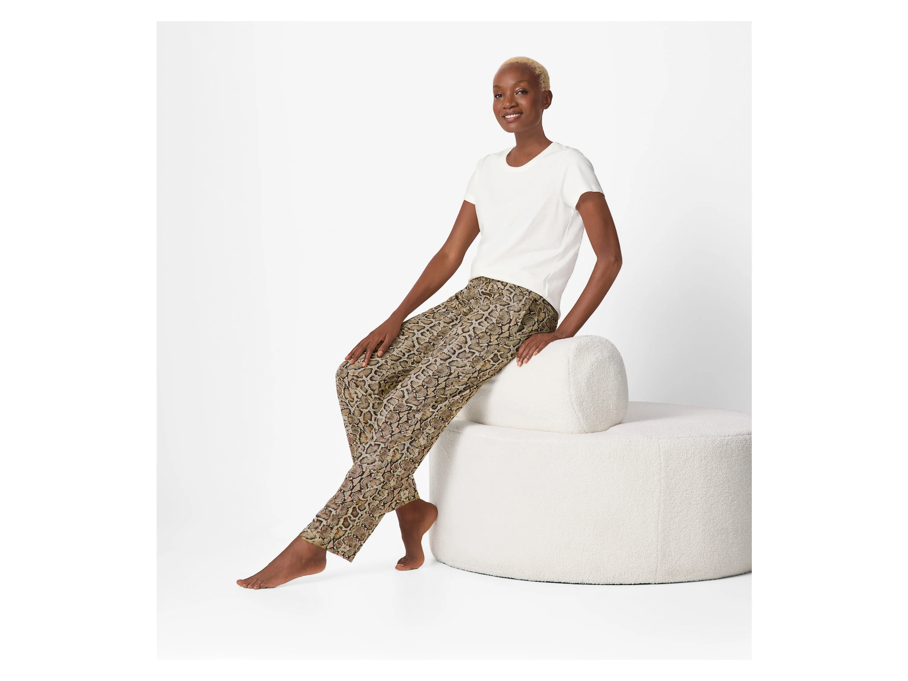 ESMARA® Damen Pyjama (Weiß, XS (32/34)) – Bild 3 von 4
