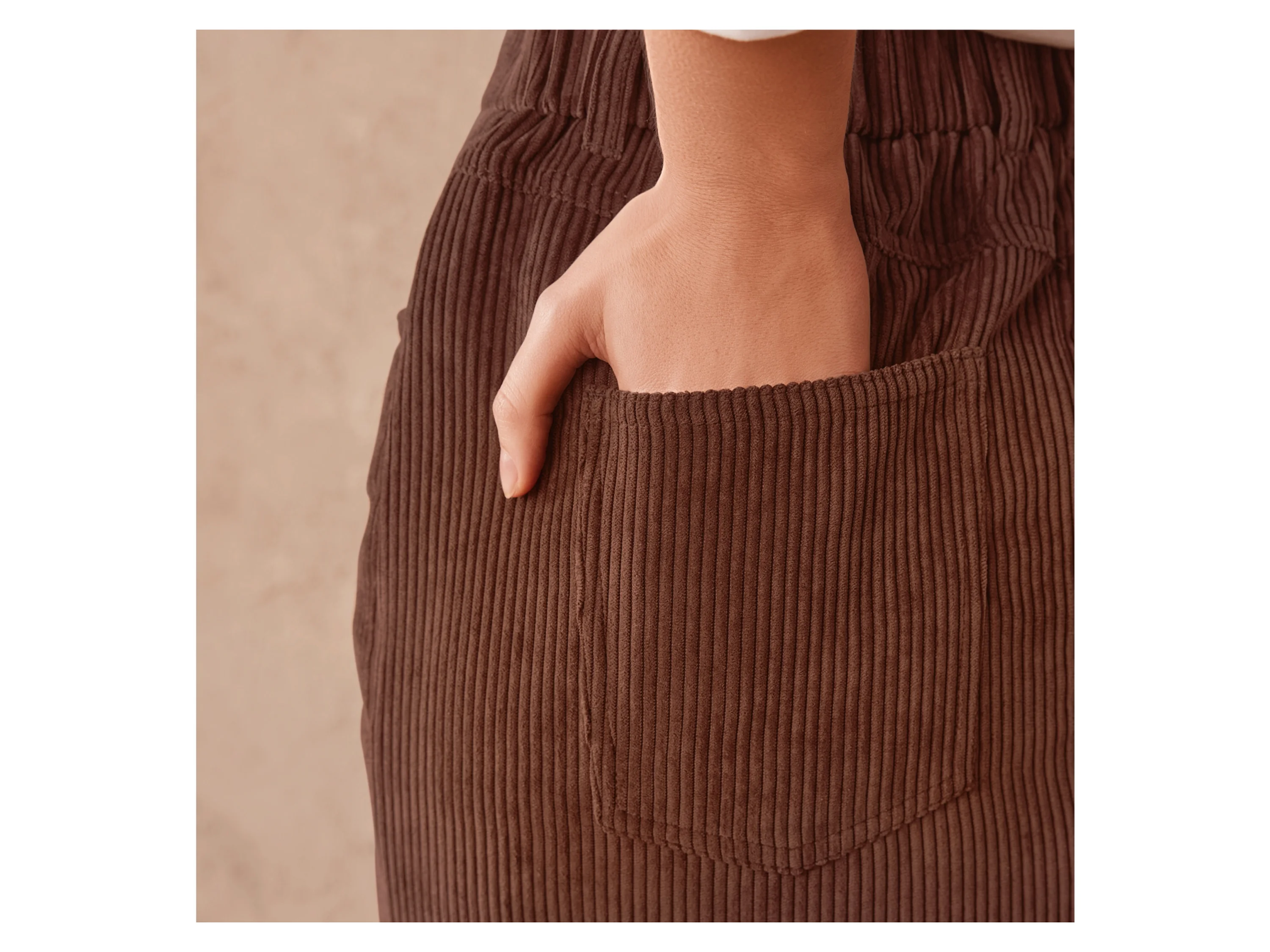 ESMARA® Damen Rock (Braun, 40) – Bild 4 von 4