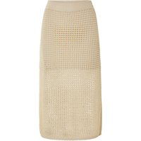 ESMARA® Damen Rock Midi (Beige, S(36/38))