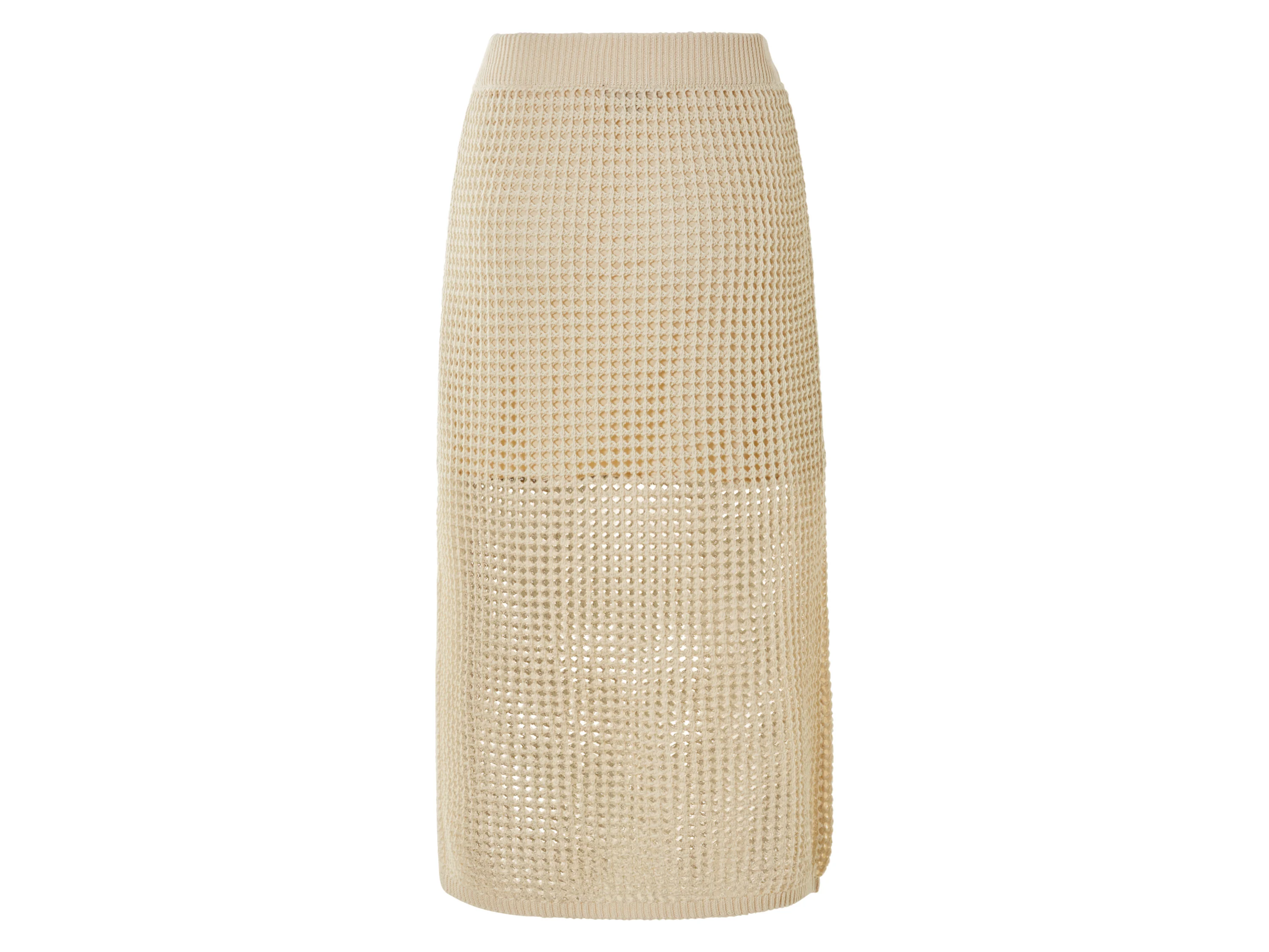 ESMARA® Damen Rock Midi (Beige, M(40/42)) – Bild 3 von 4