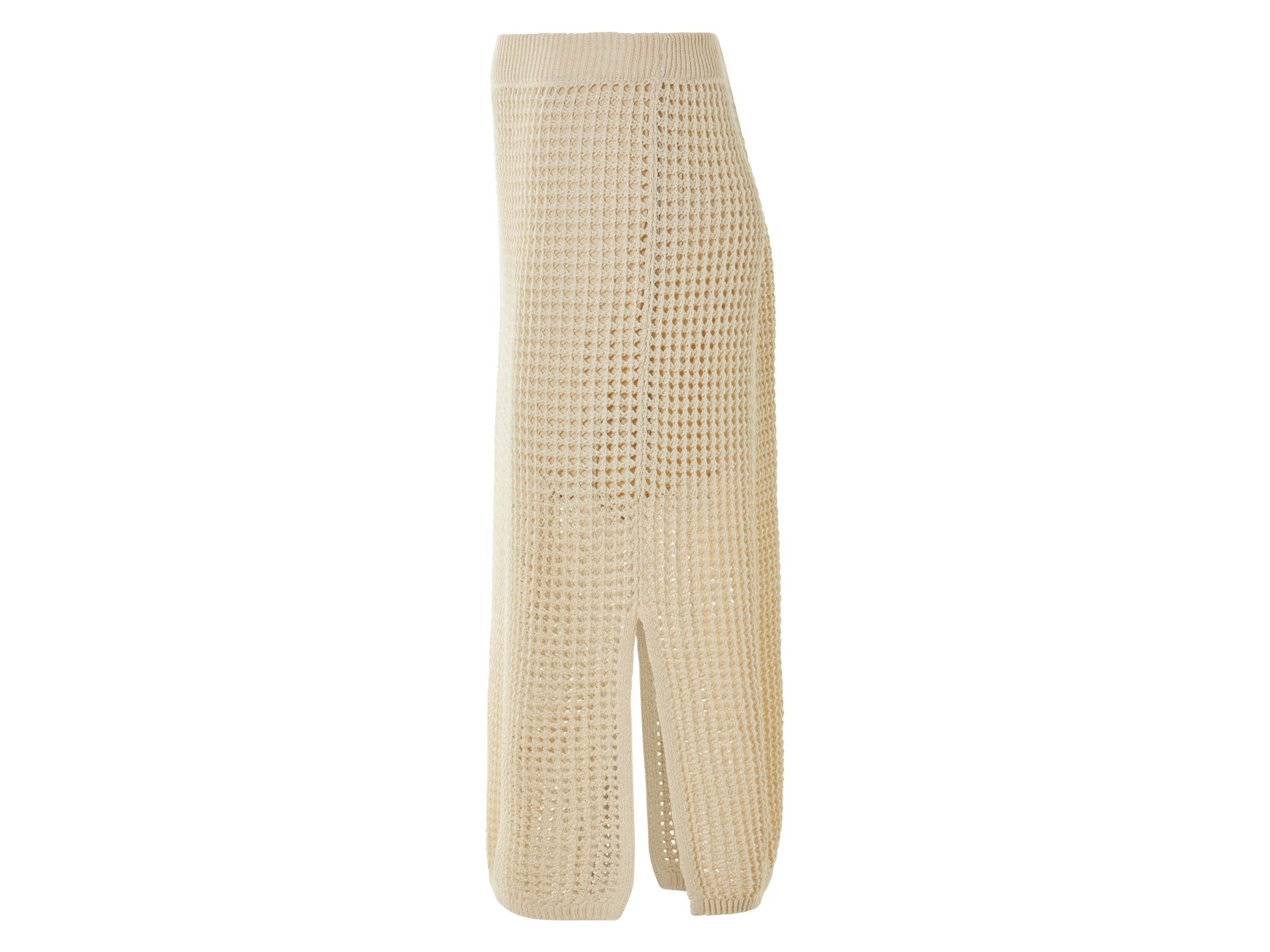 ESMARA® Damen Rock Midi (Beige, M(40/42)) – Bild 4 von 4