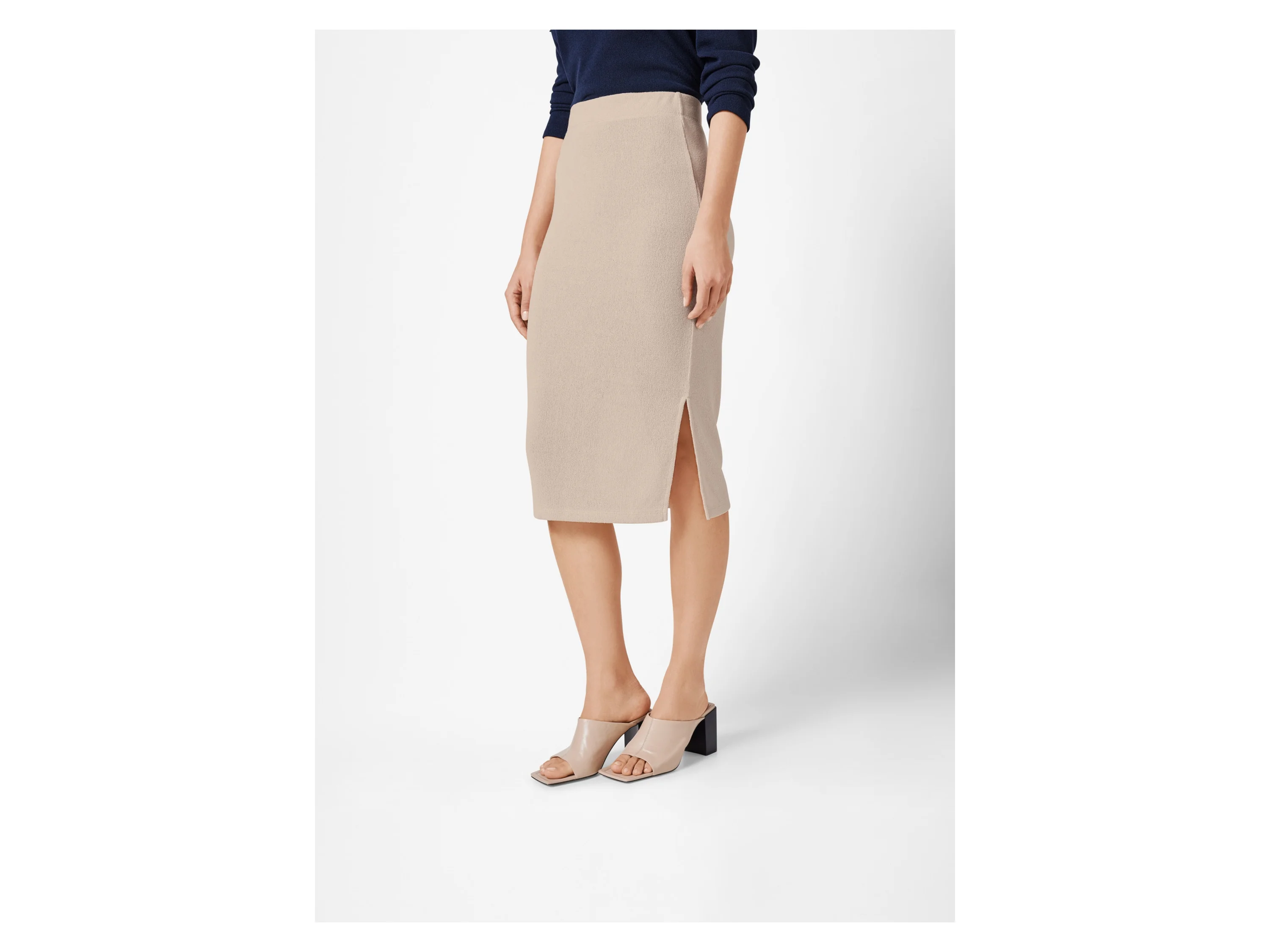 ESMARA® Damen Rock Midi (Beige, S(36/38)) – Bild 2 von 4