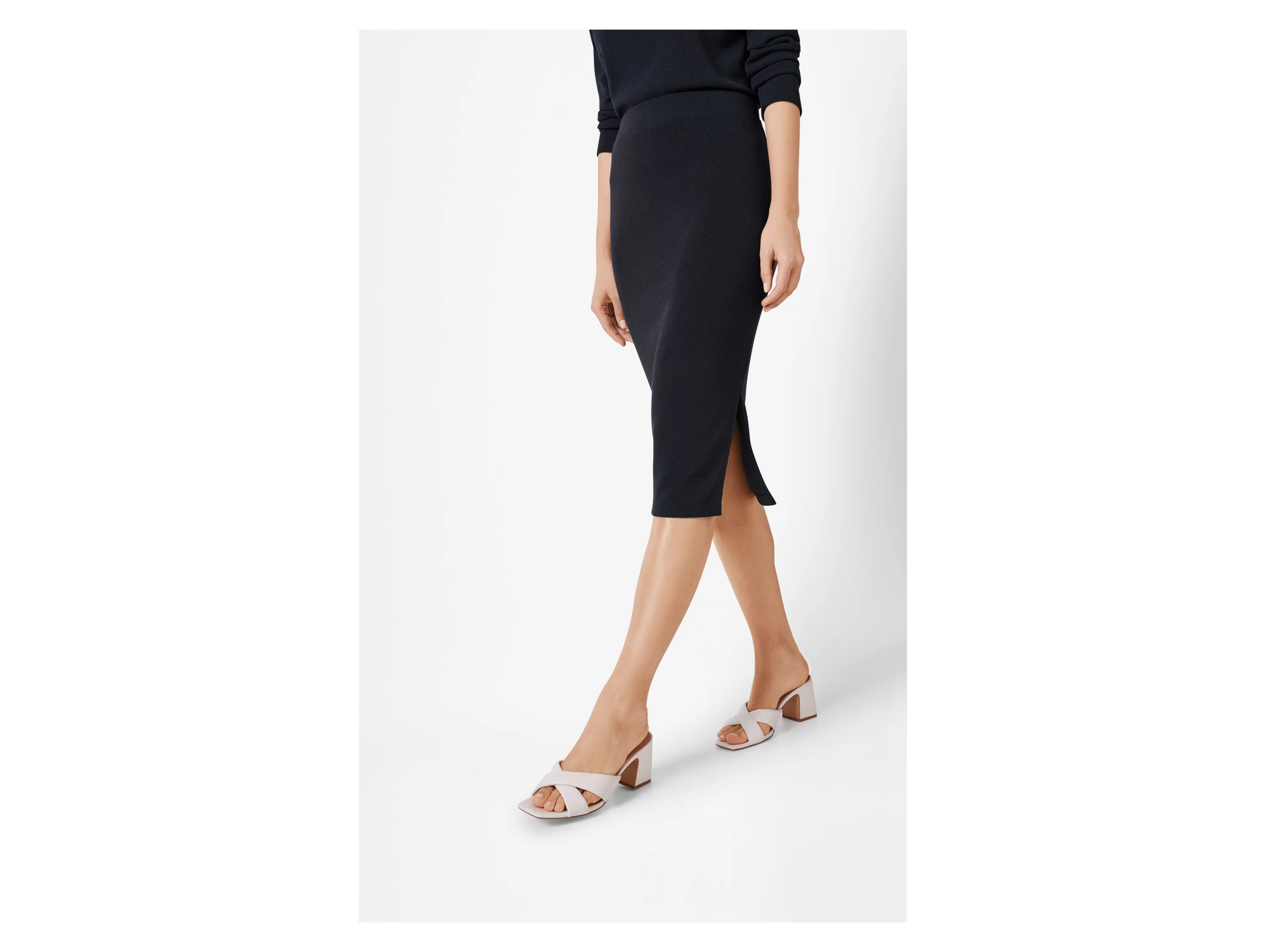 ESMARA® Damen Rock Midi (Marine, S(36/38)) – Bild 2 von 4