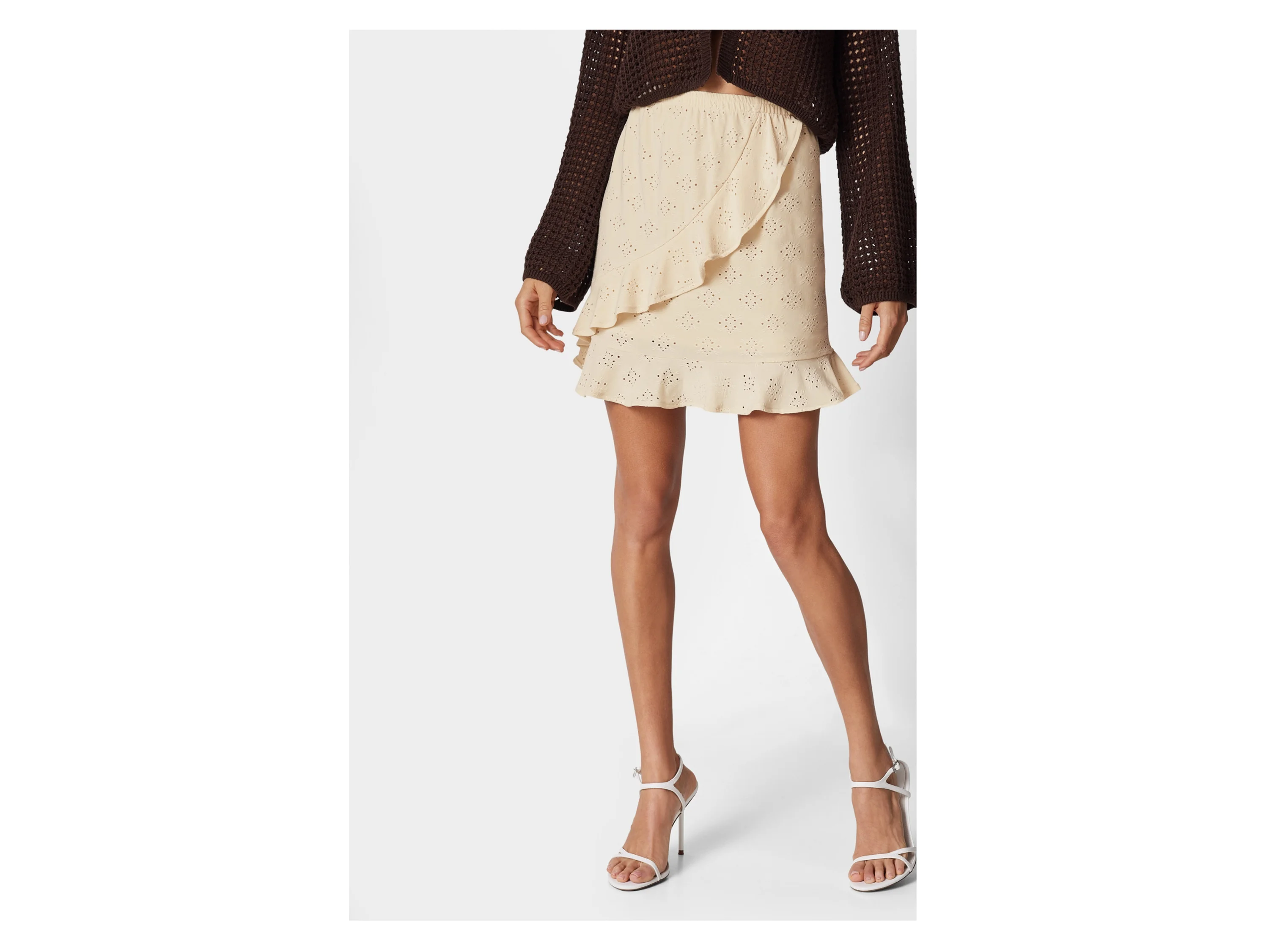 ESMARA® Damen Rock Mini (Beige, S (36/38)) – Bild 2 von 4