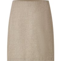 ESMARA® Damen Rock Wolloptik (Beige, M(40/42))