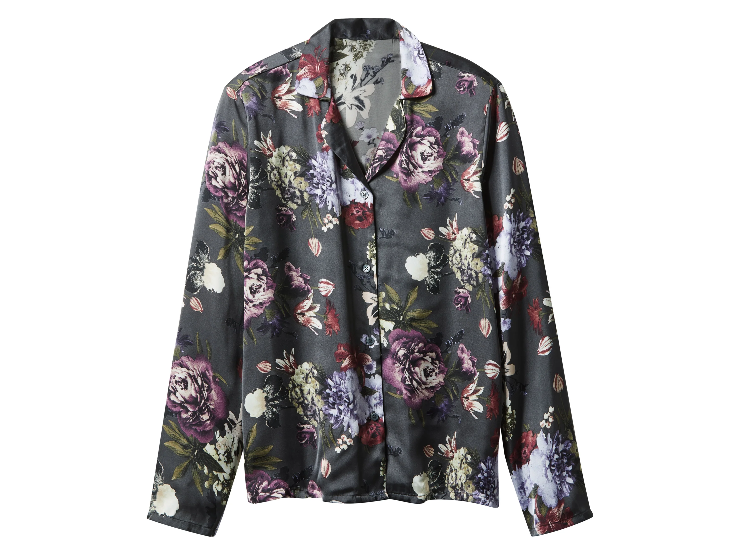 ESMARA® Damen Satin-Pyjama (Floral, M(40/42)) – Bild 3 von 4