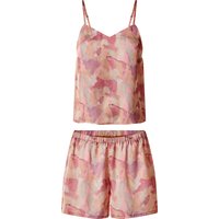 ESMARA® Damen Satin-Pyjama (Gemustert, L(44/46))