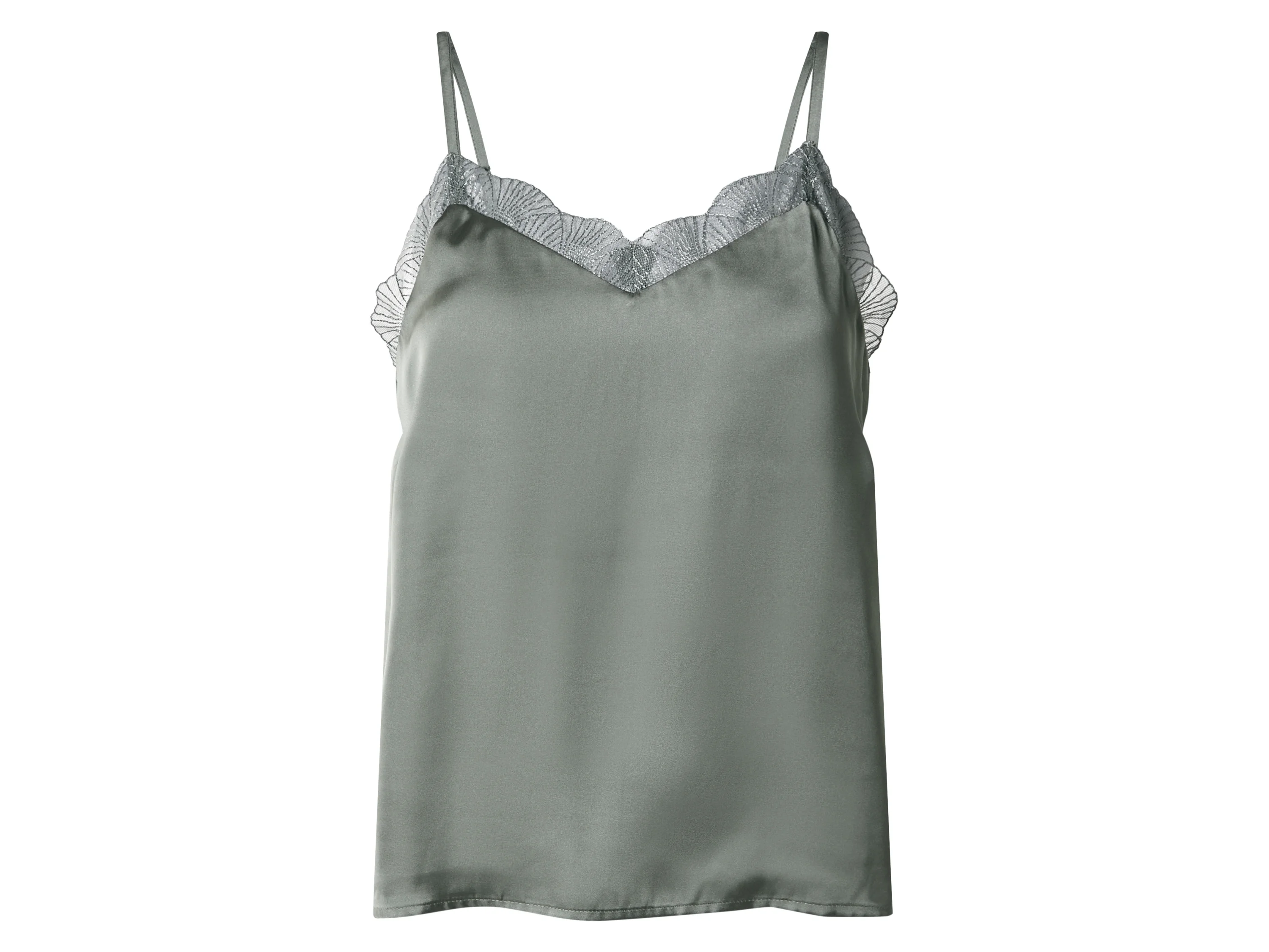 ESMARA® Damen Satin-Pyjama (Grün, S(36/38)) – Bild 3 von 4
