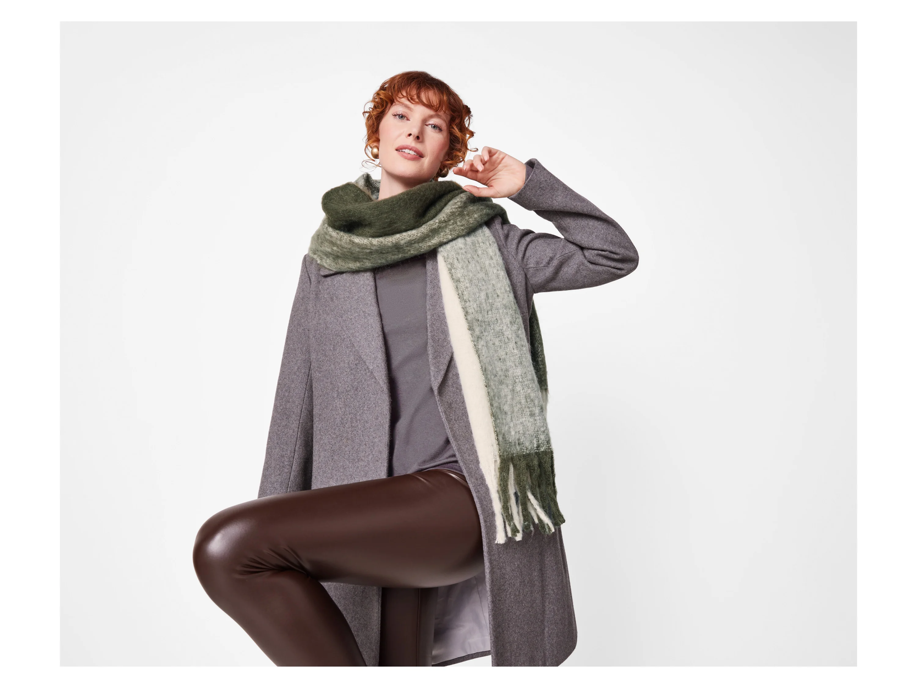 ESMARA® Damen Schal (Grün) – Bild 2 von 3