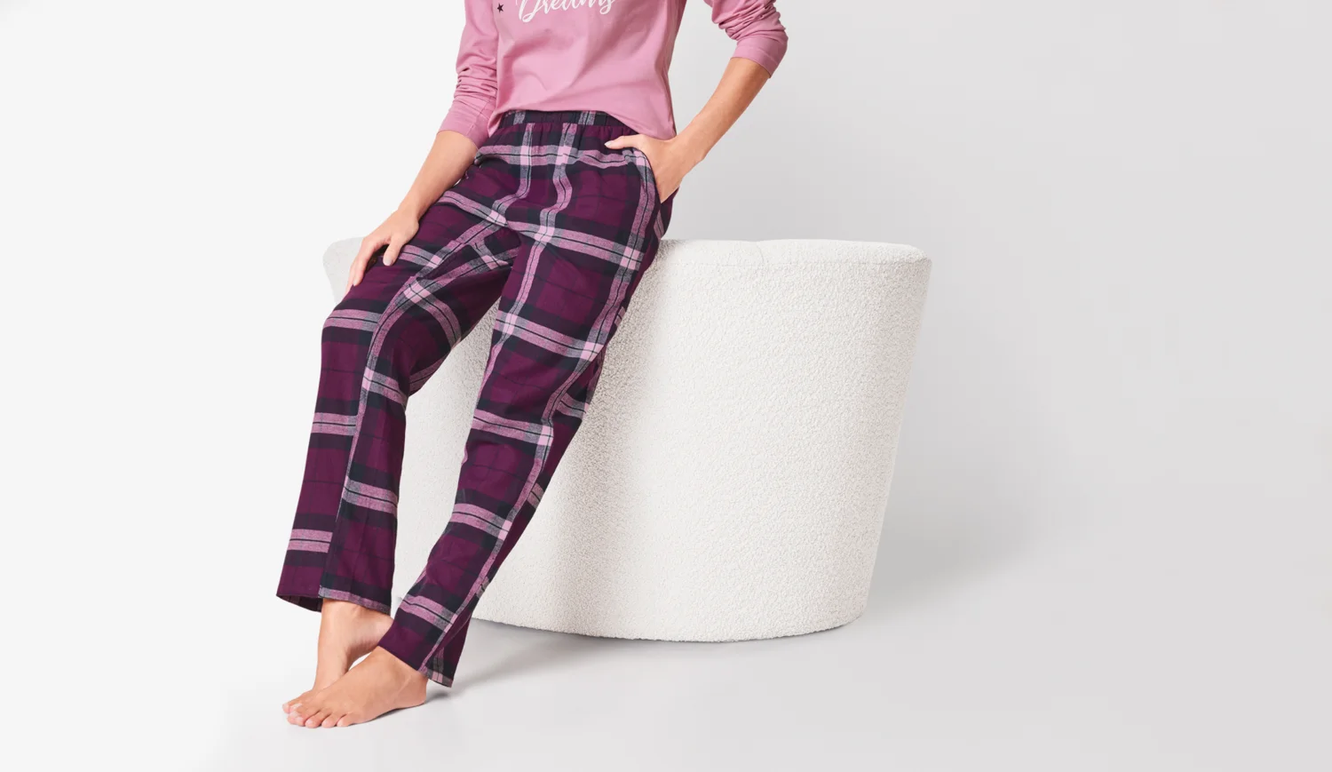 ESMARA® Damen Schlafhose (Lila, XS(32/34)) – Bild 2 von 3