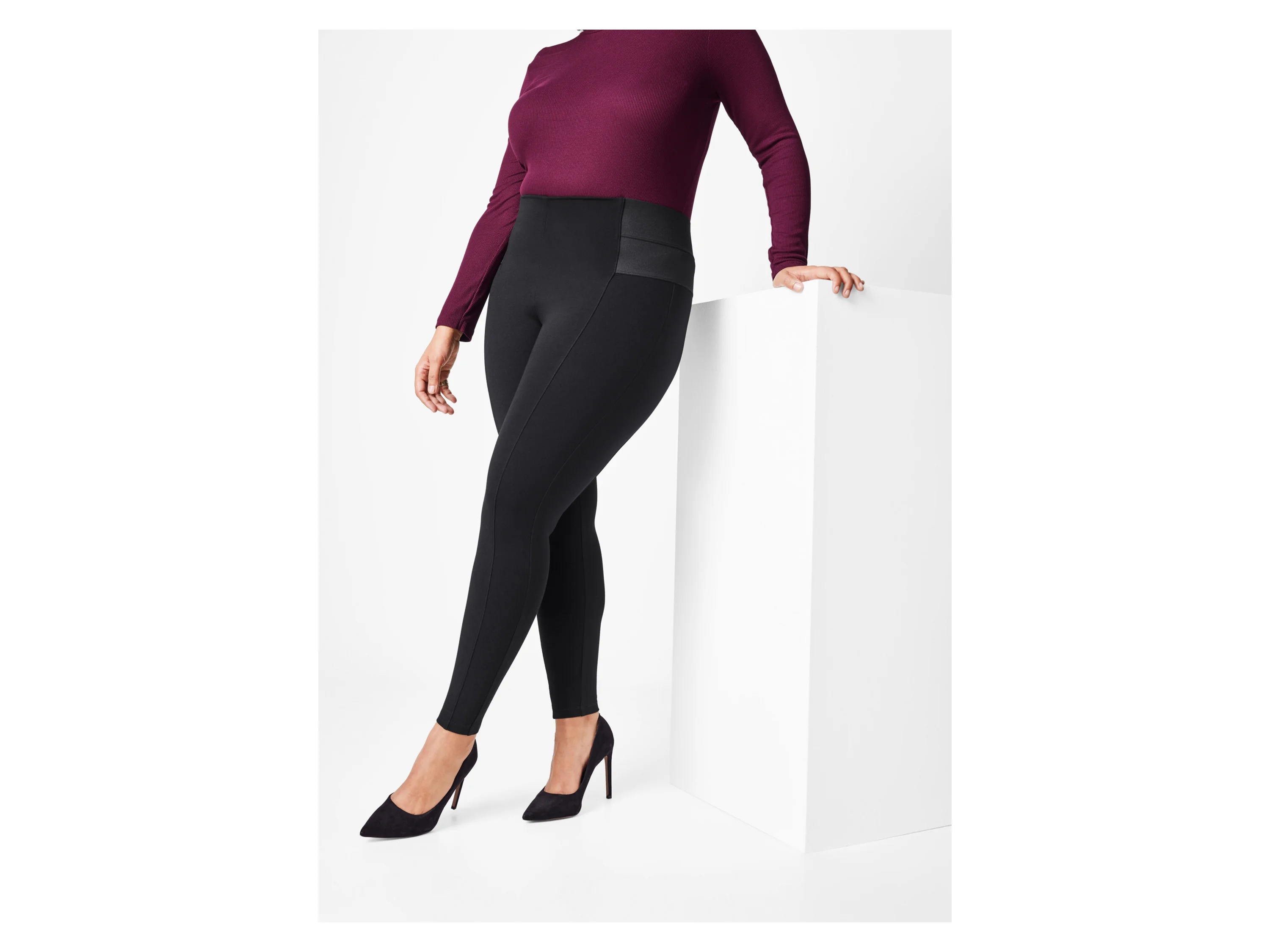 ESMARA® Damen Shaping-Jeggings, mit hohem Bund (Schwarz, 50) – Bild 2 von 3