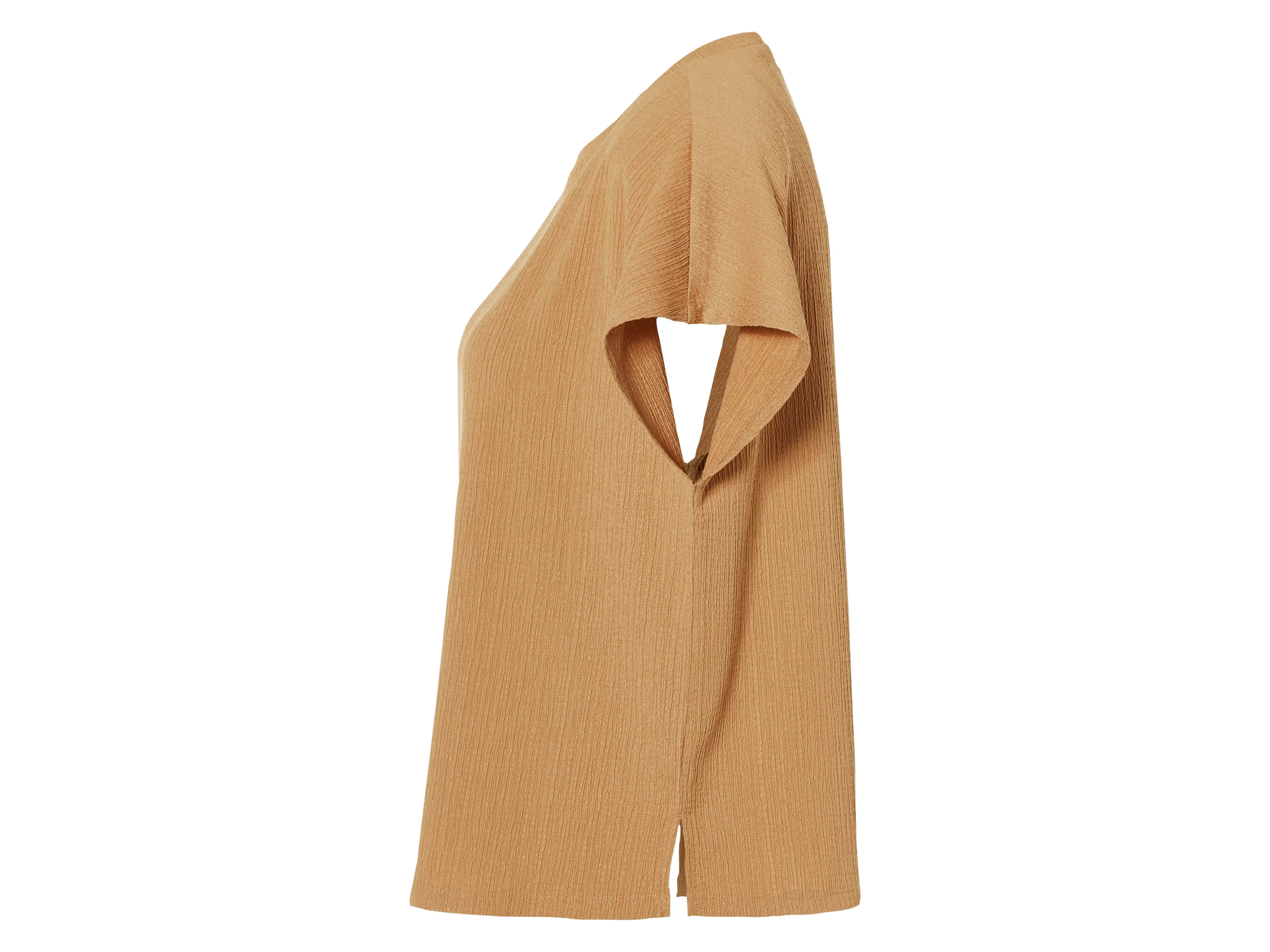 ESMARA® Damen Shirt Struktur (camel, S(36/38)) – Bild 3 von 4