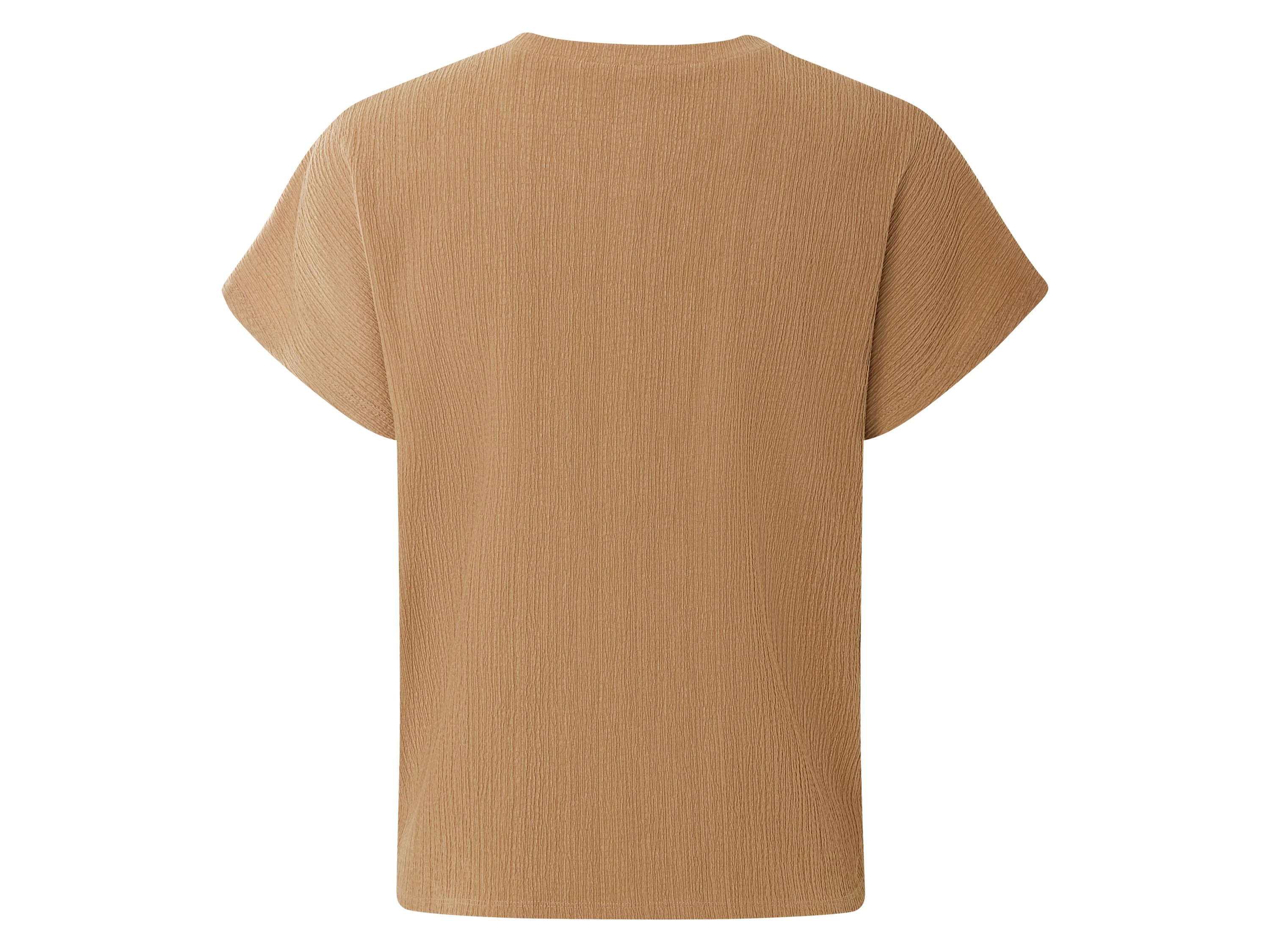 ESMARA® Damen Shirt Struktur (camel, S(36/38)) – Bild 4 von 4