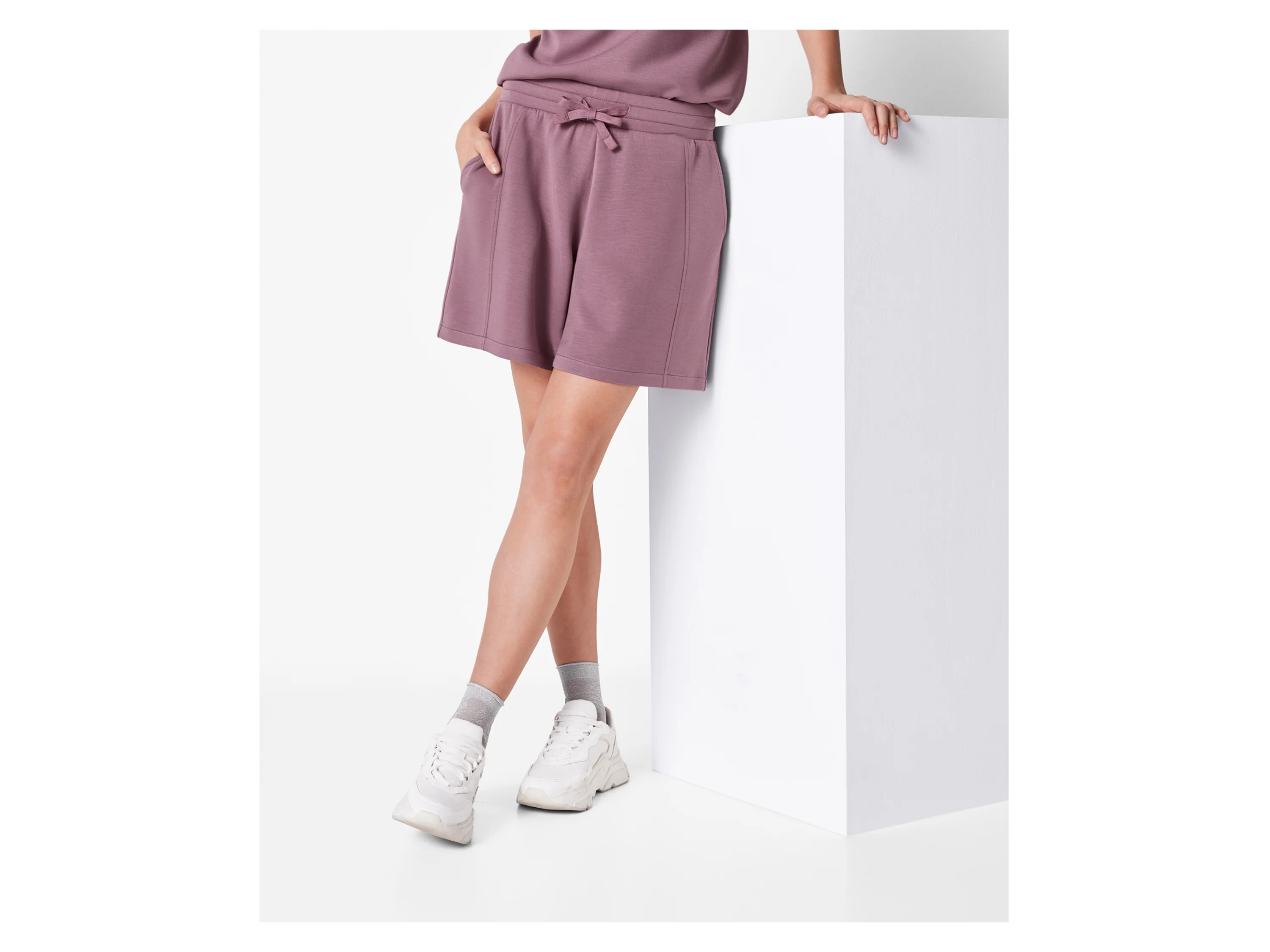 ESMARA® Damen Shorts, leger geschnitten (Rose, S(36/38)) – Bild 2 von 4