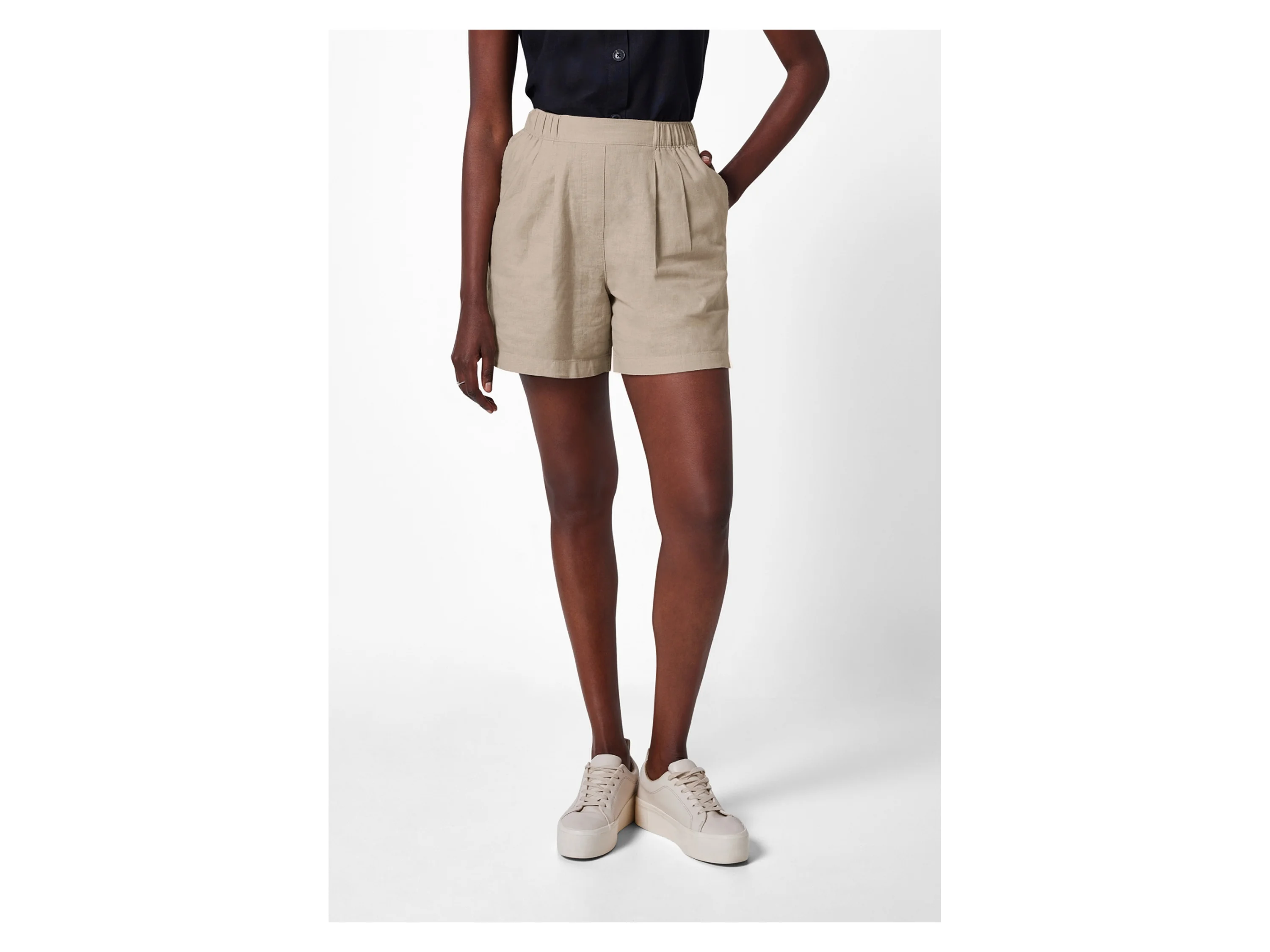 ESMARA® Damen Shorts (Beige, 42) – Bild 2 von 4