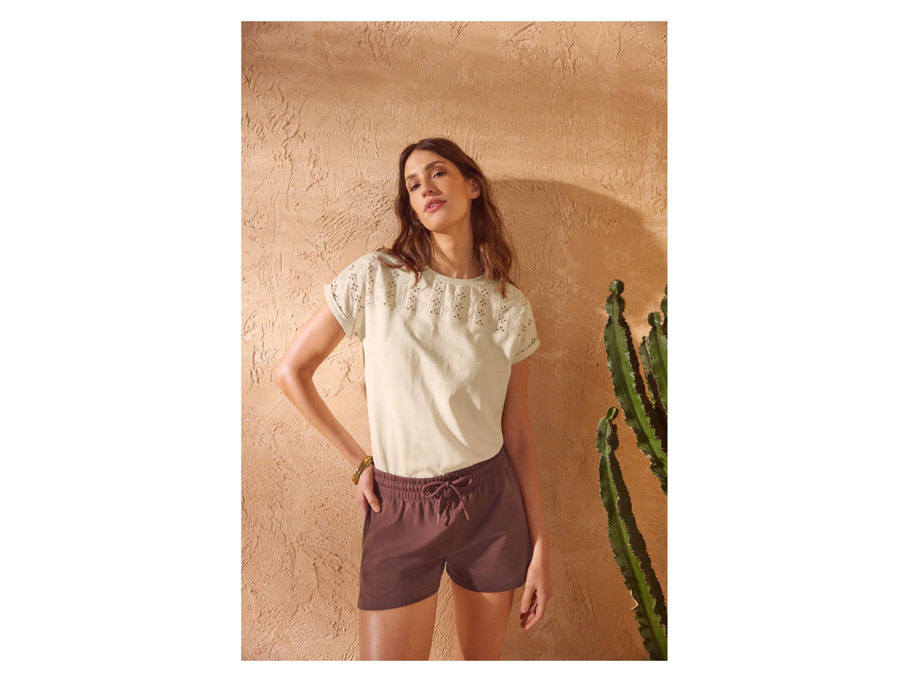 ESMARA® Damen Shorts (Braun, L (44/46)) – Bild 4 von 4