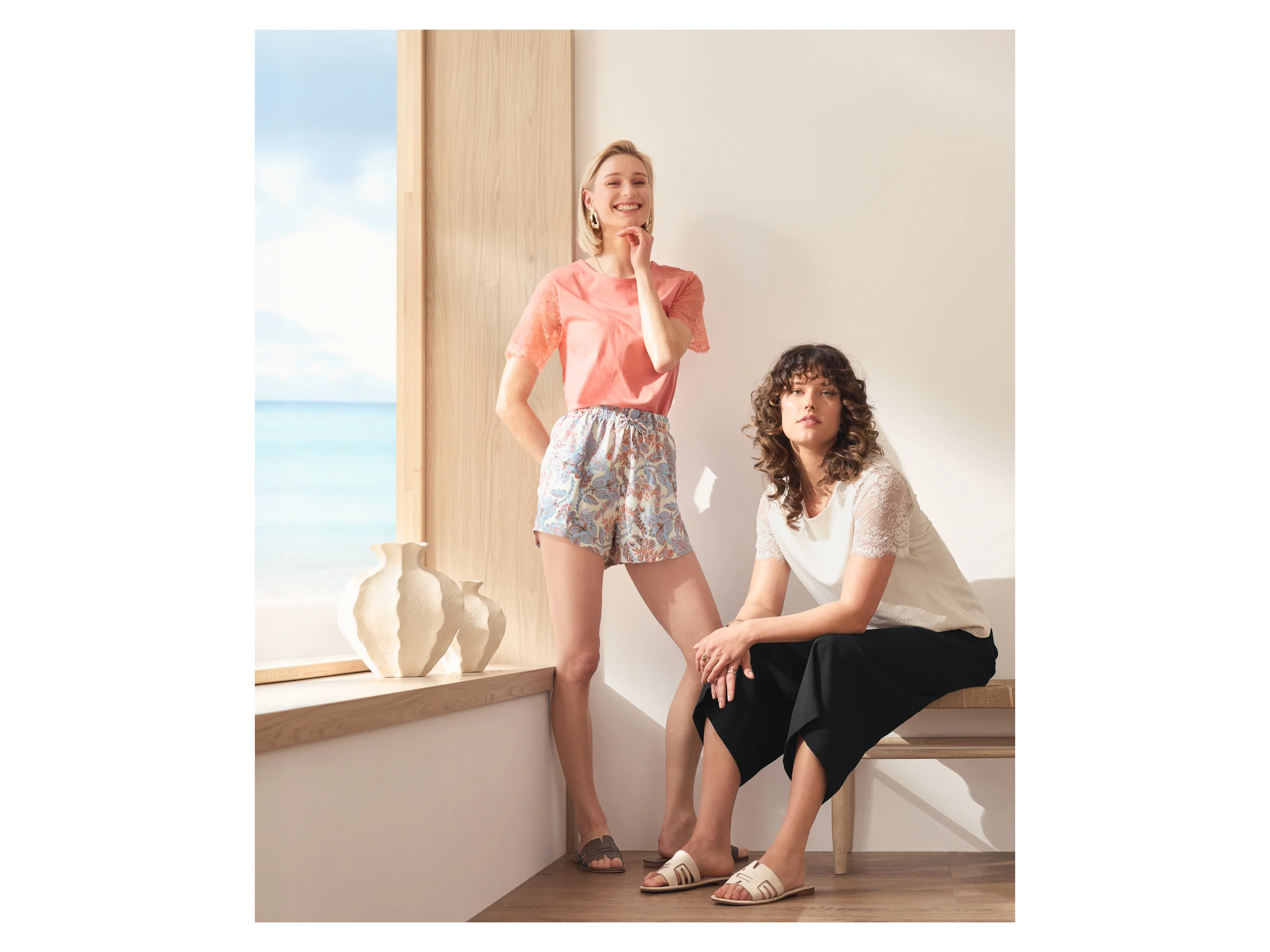 ESMARA® Damen Shorts (Bunt, 40) – Bild 2 von 4