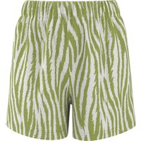 ESMARA® Damen Shorts (Gemustert/grün, L(44/46))