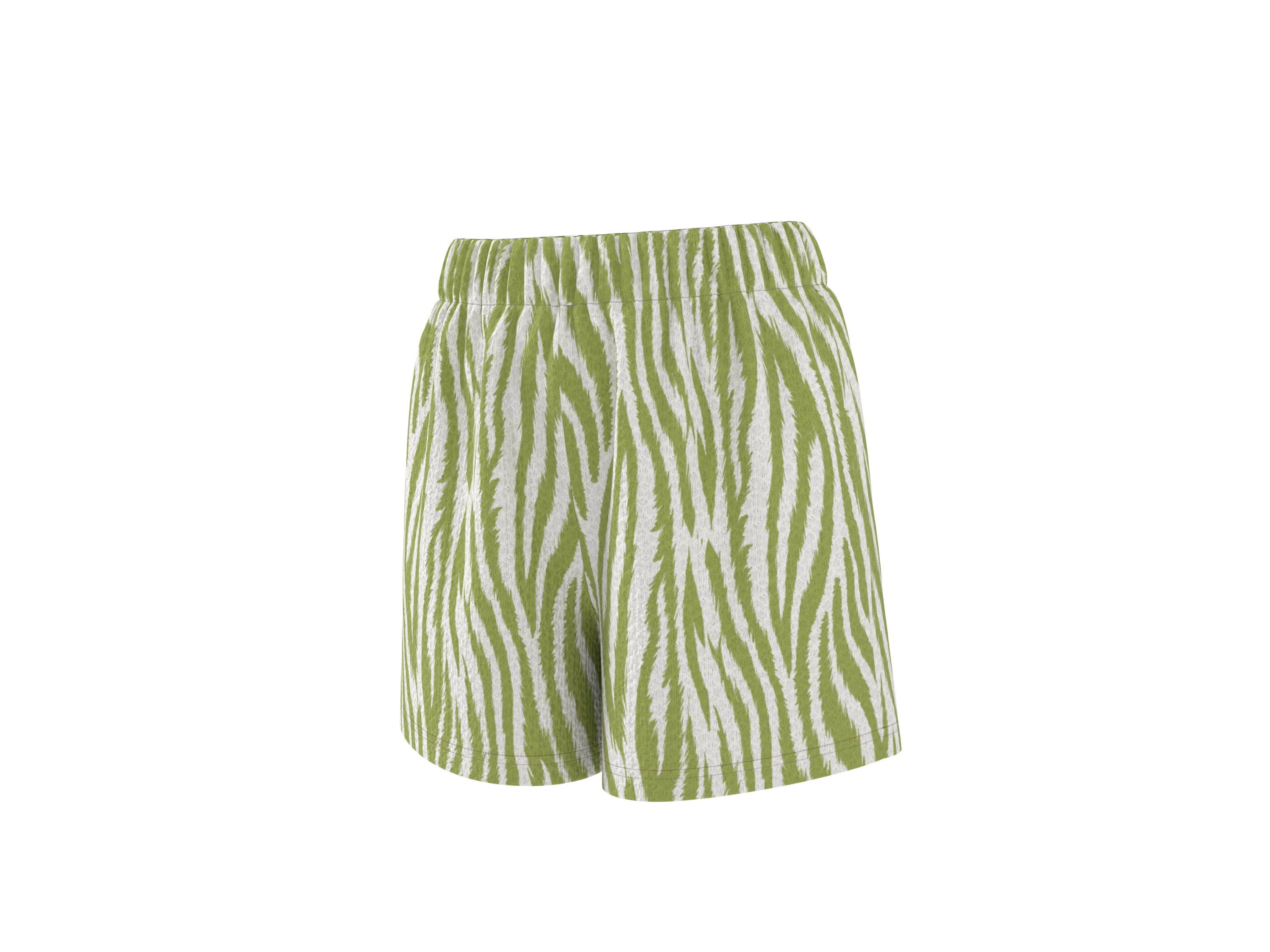 ESMARA® Damen Shorts (Gemustert/grün, L(44/46)) – Bild 2 von 3