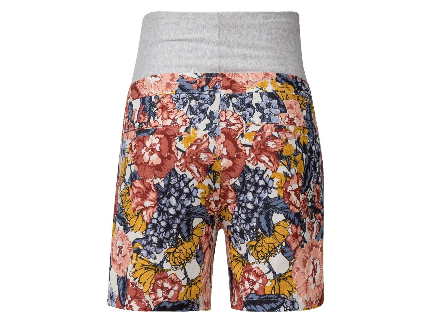 ESMARA® Damen Shorts Leinen (Blumen, 44) – Bild 2 von 2