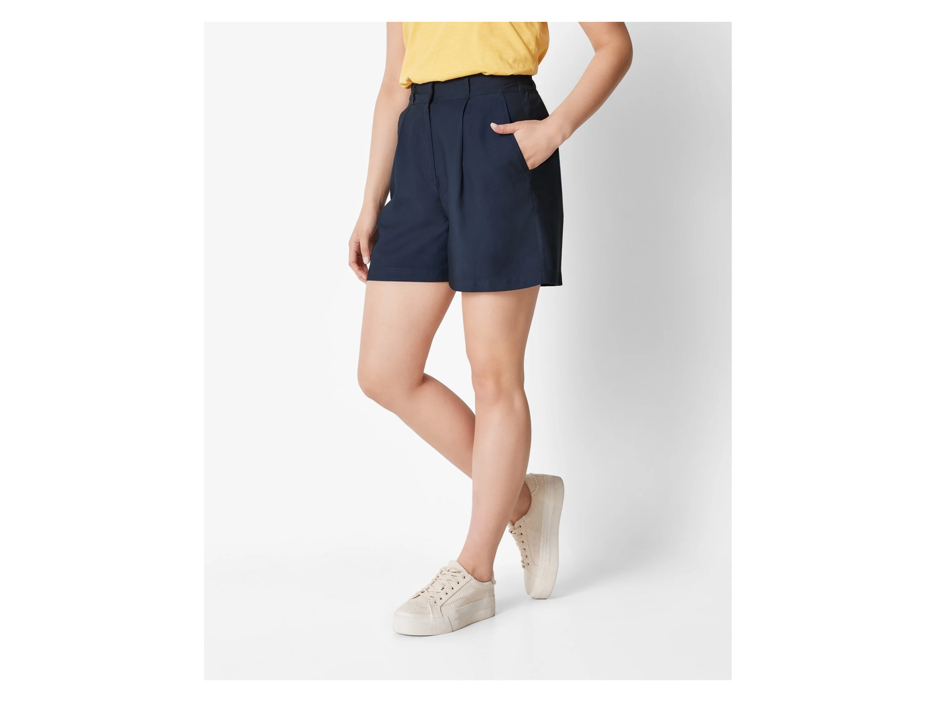 ESMARA® Damen Shorts (Marine, 44) – Bild 2 von 3