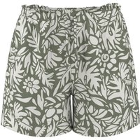 ESMARA® Damen Shorts mit Leinen (Gemustert, M (40/42))
