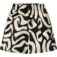 ESMARA® Damen Shorts mit Leinen (Gemustert, L(44/46))