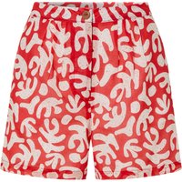ESMARA® Damen Shorts (rot/gemustert, 38)