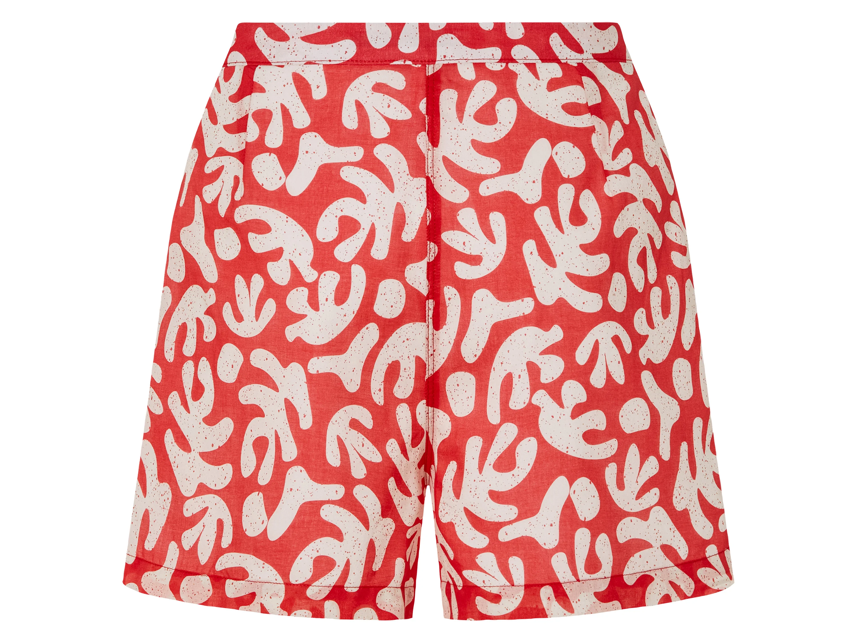 ESMARA® Damen Shorts (rot/gemustert, 44) – Bild 3 von 3