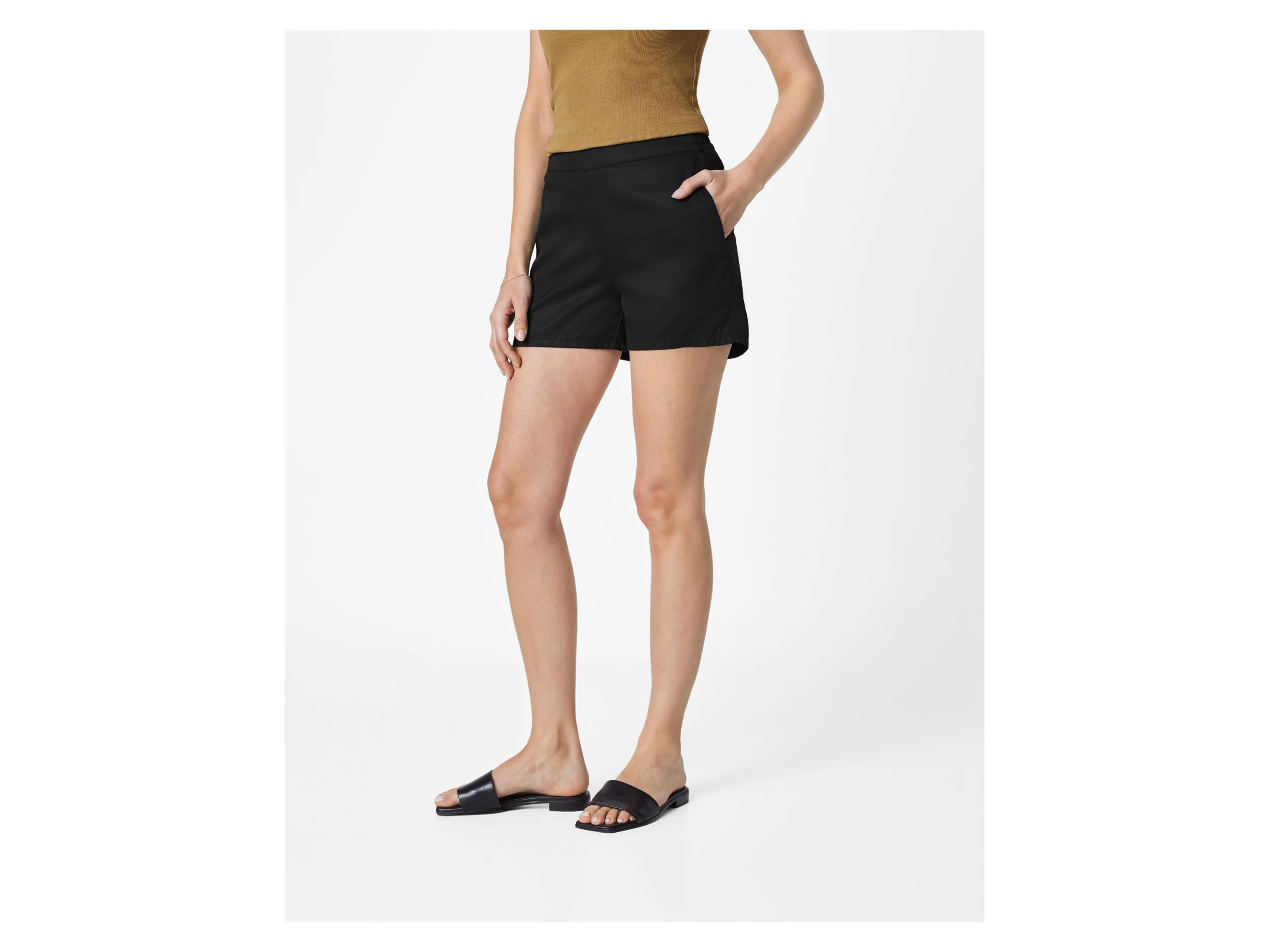 ESMARA® Damen Shorts (Schwarz, 44) – Bild 2 von 3