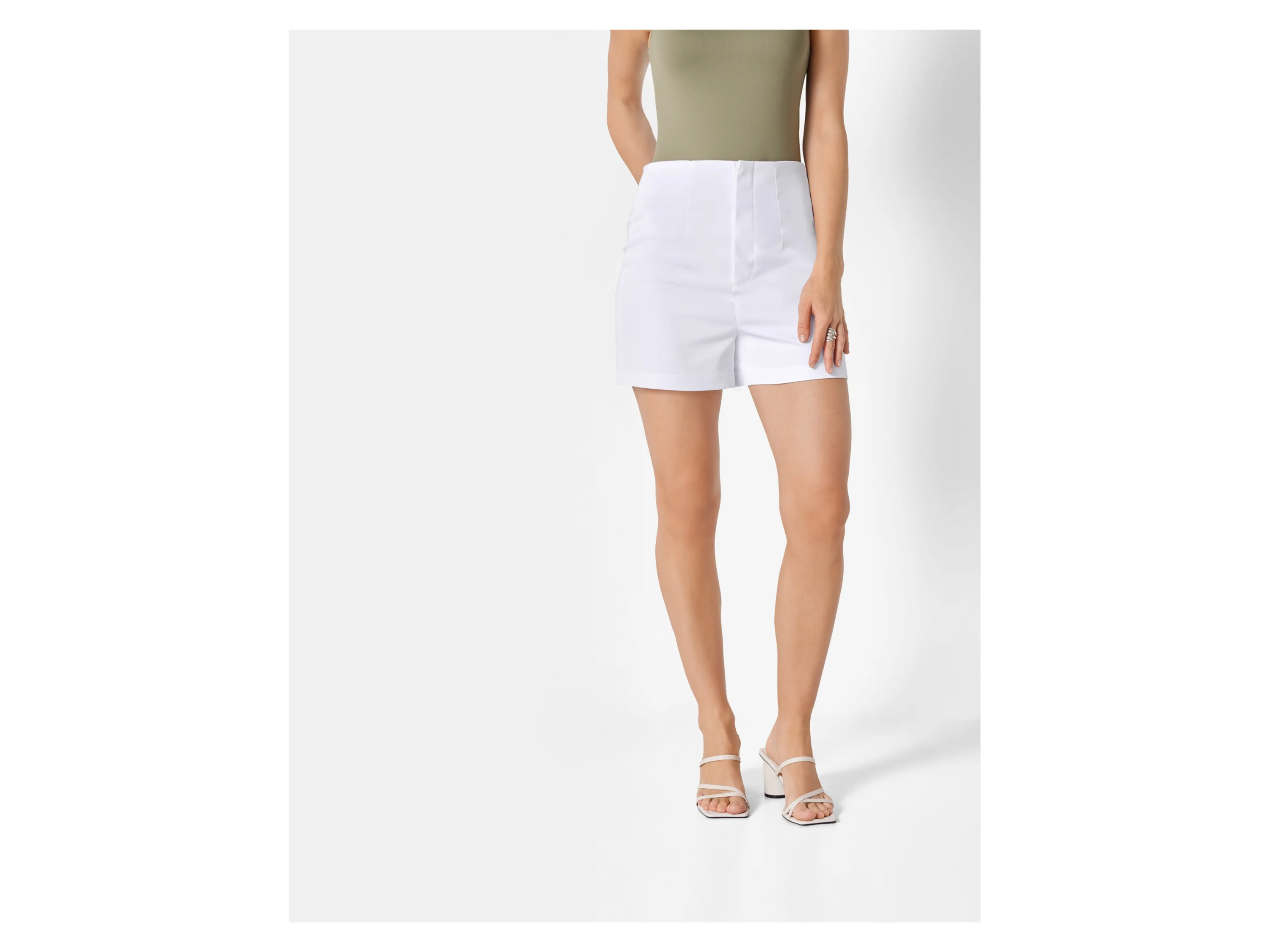 ESMARA® Damen Shorts (Weiß, 38) – Bild 2 von 4