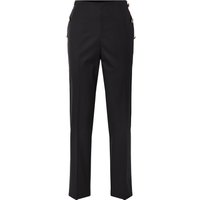 ESMARA® Damen Slacks, mit Bügelfalte (Schwarz, 42)