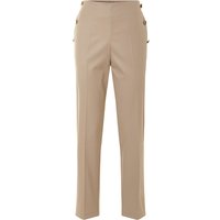 ESMARA® Damen Slacks, mit Bügelfalte (Beige, 38)