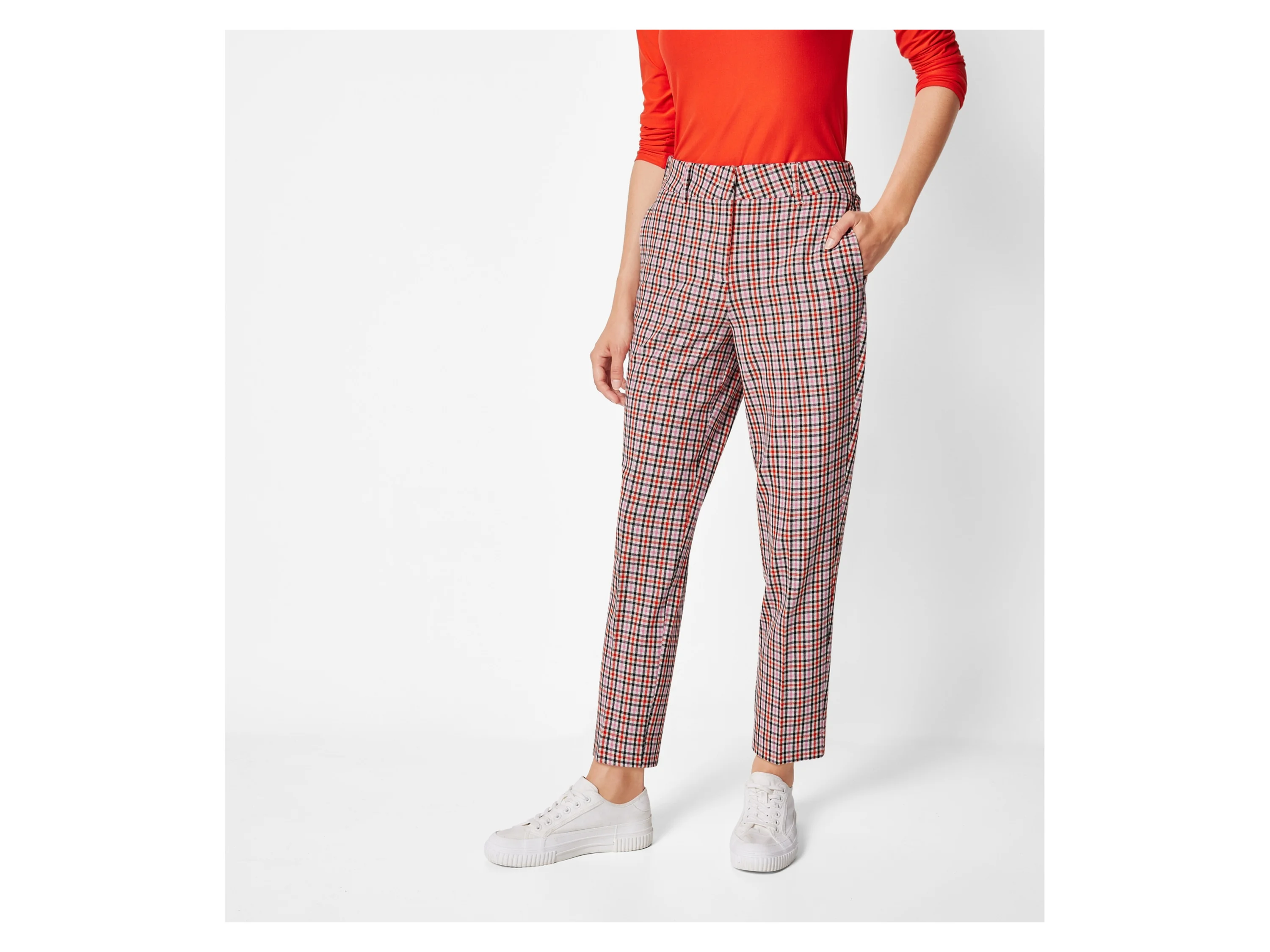 ESMARA® Damen Slacks (kariert, 46) – Bild 2 von 4