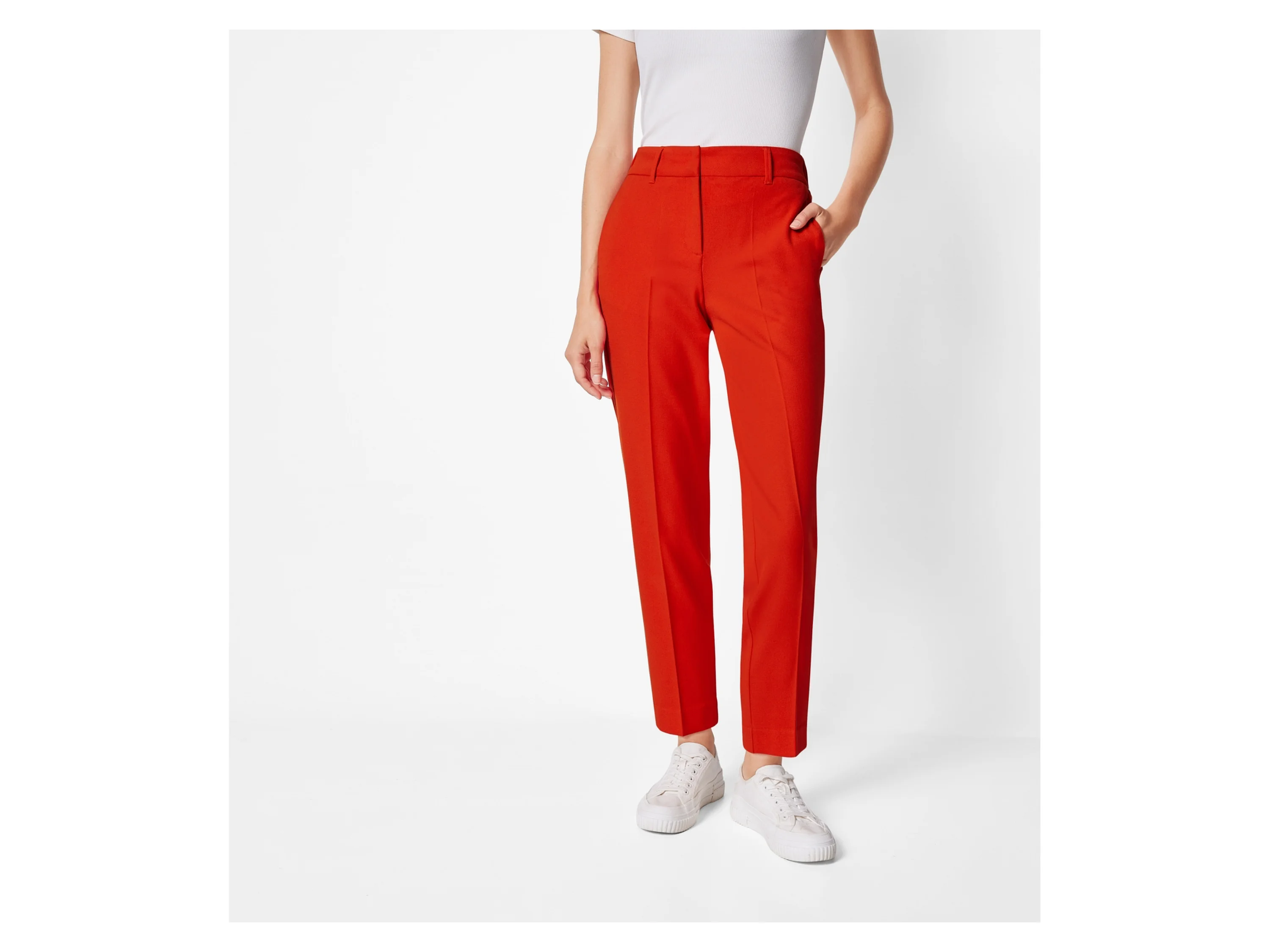 ESMARA® Damen Slacks (Rot, 38) – Bild 2 von 4