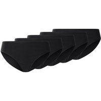 ESMARA® Damen Slip, 5 Stück (Schwarz, S(36/38))