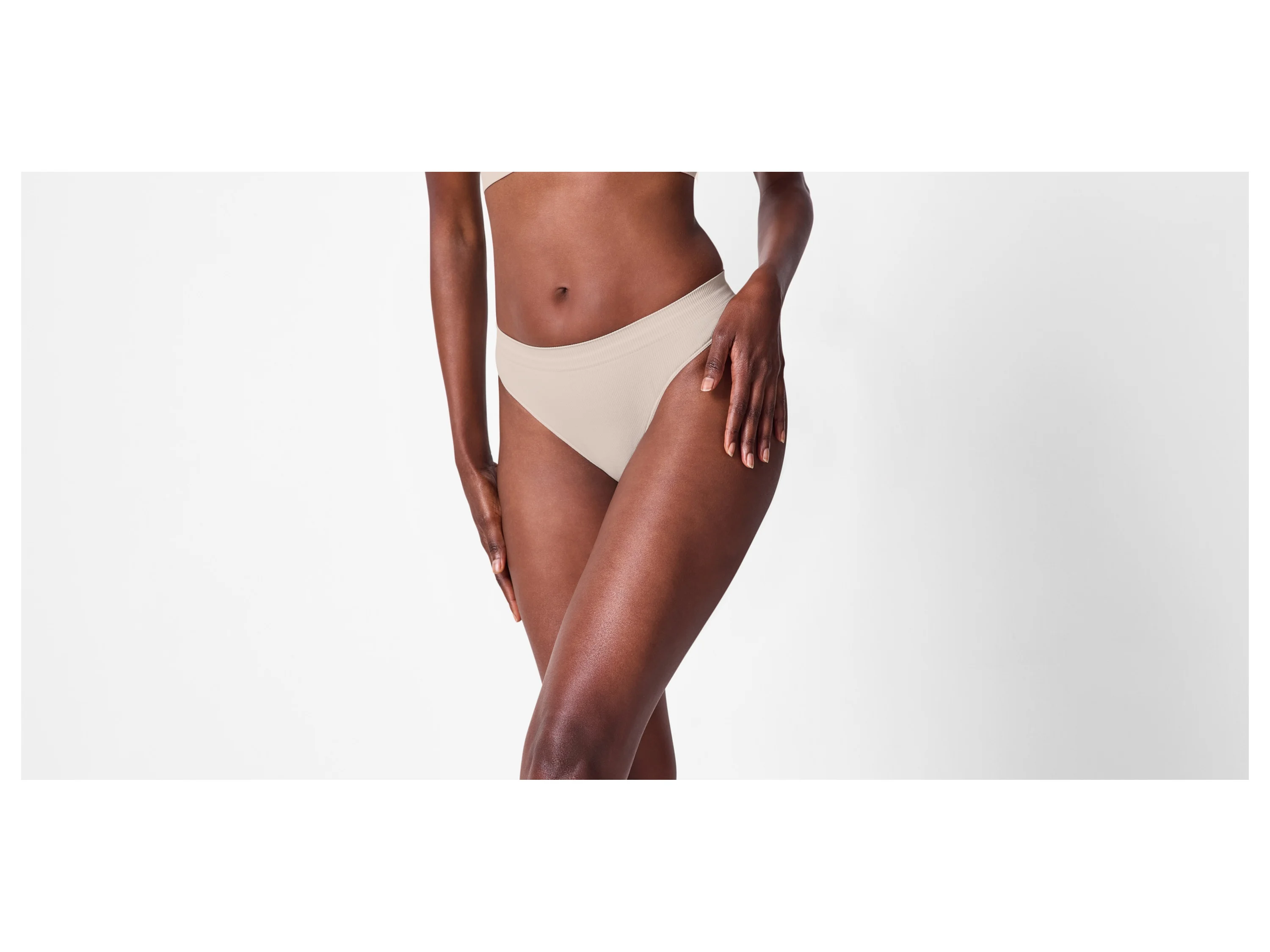 ESMARA® Damen Slip Seamless (Grau, L (44/46)) – Bild 3 von 4