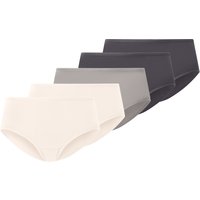 ESMARA® Damen Slips, 5 Stück (grau/pink, S(36/38))