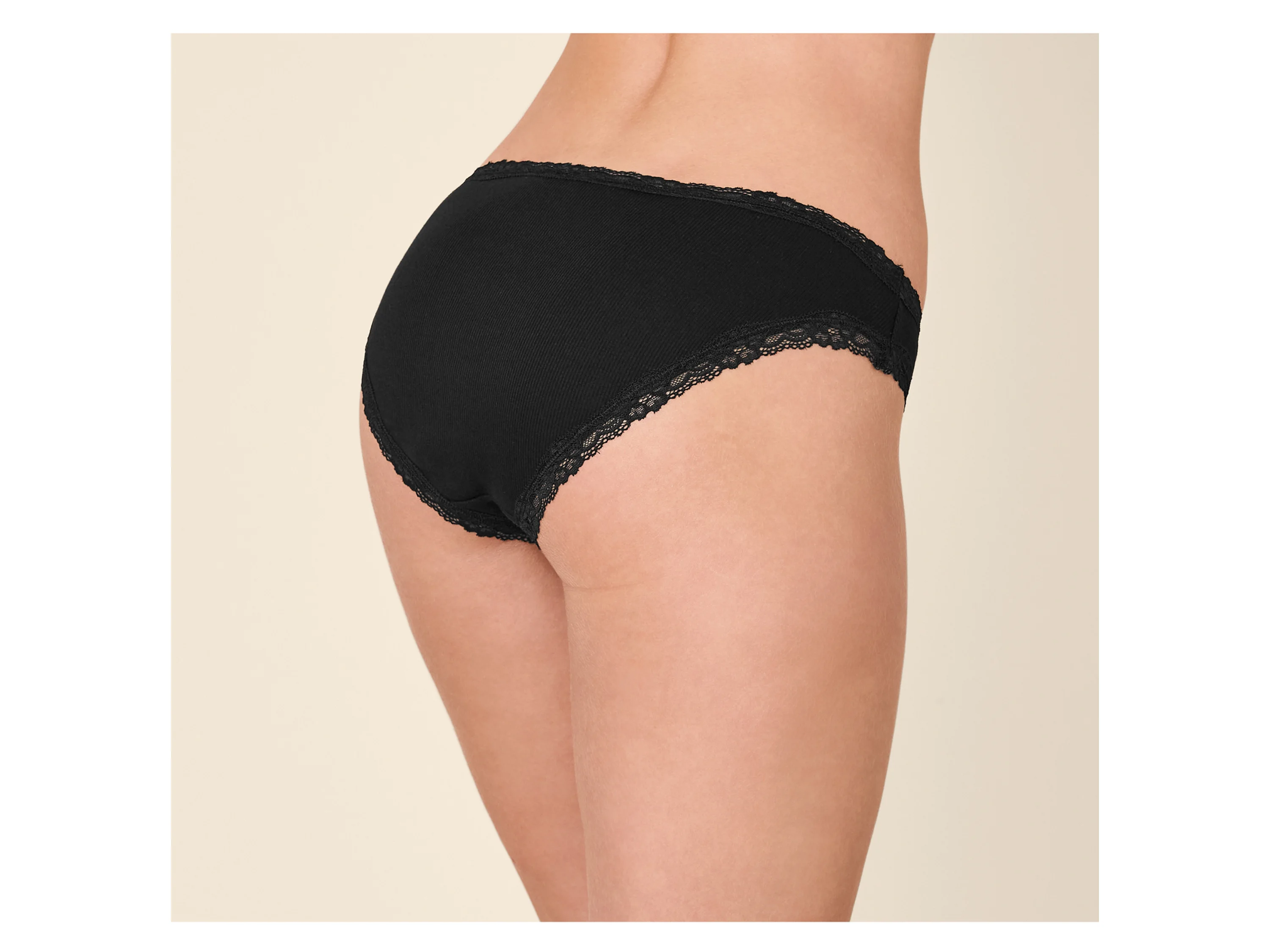 ESMARA® Damen Slips, 5 Stück (Schwarz, XS(32/34)) – Bild 4 von 4