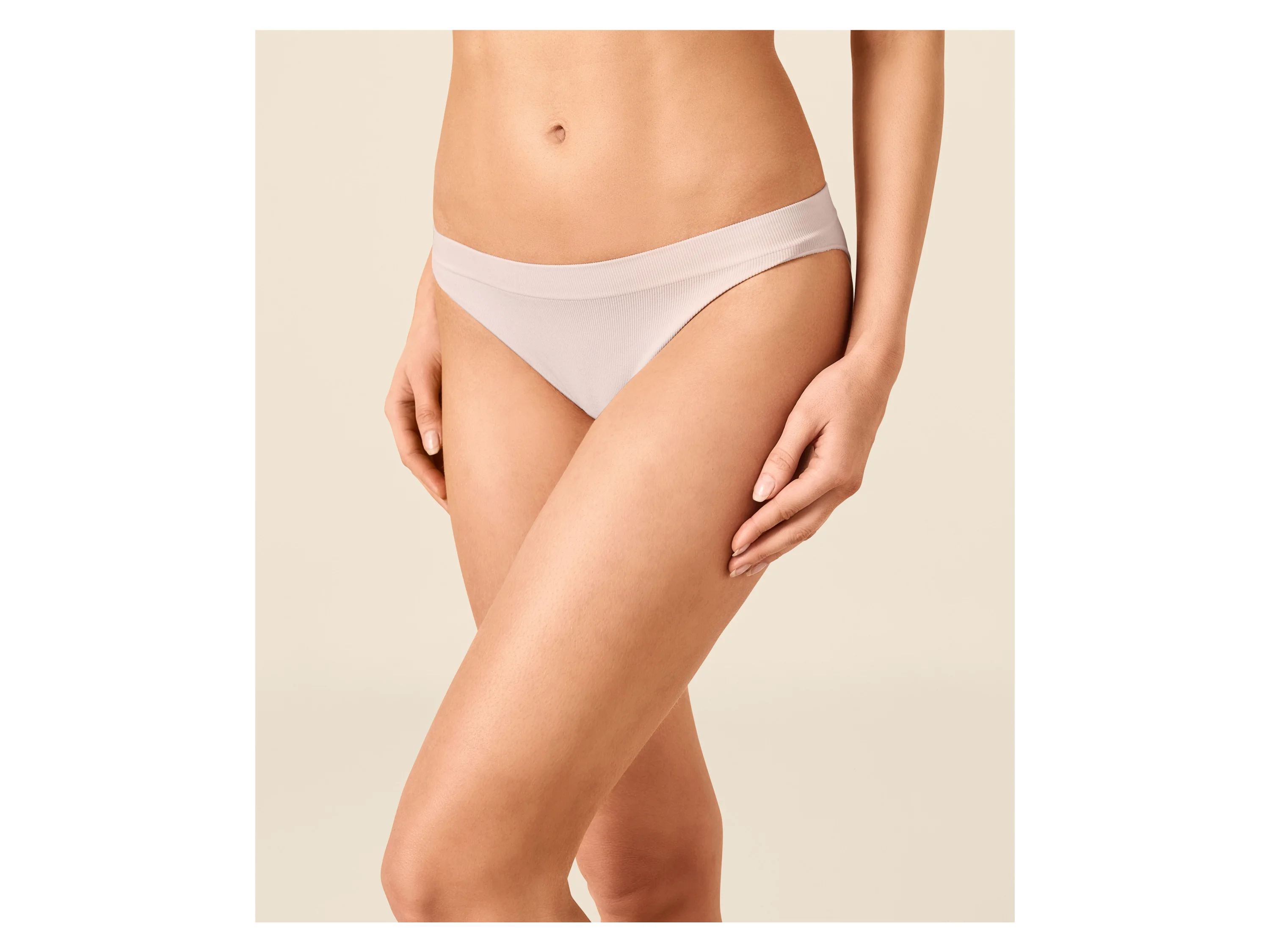 ESMARA® Damen Slips, 3 Stück, seamless (anthrazit/creme, L(44/46)) – Bild 2 von 4