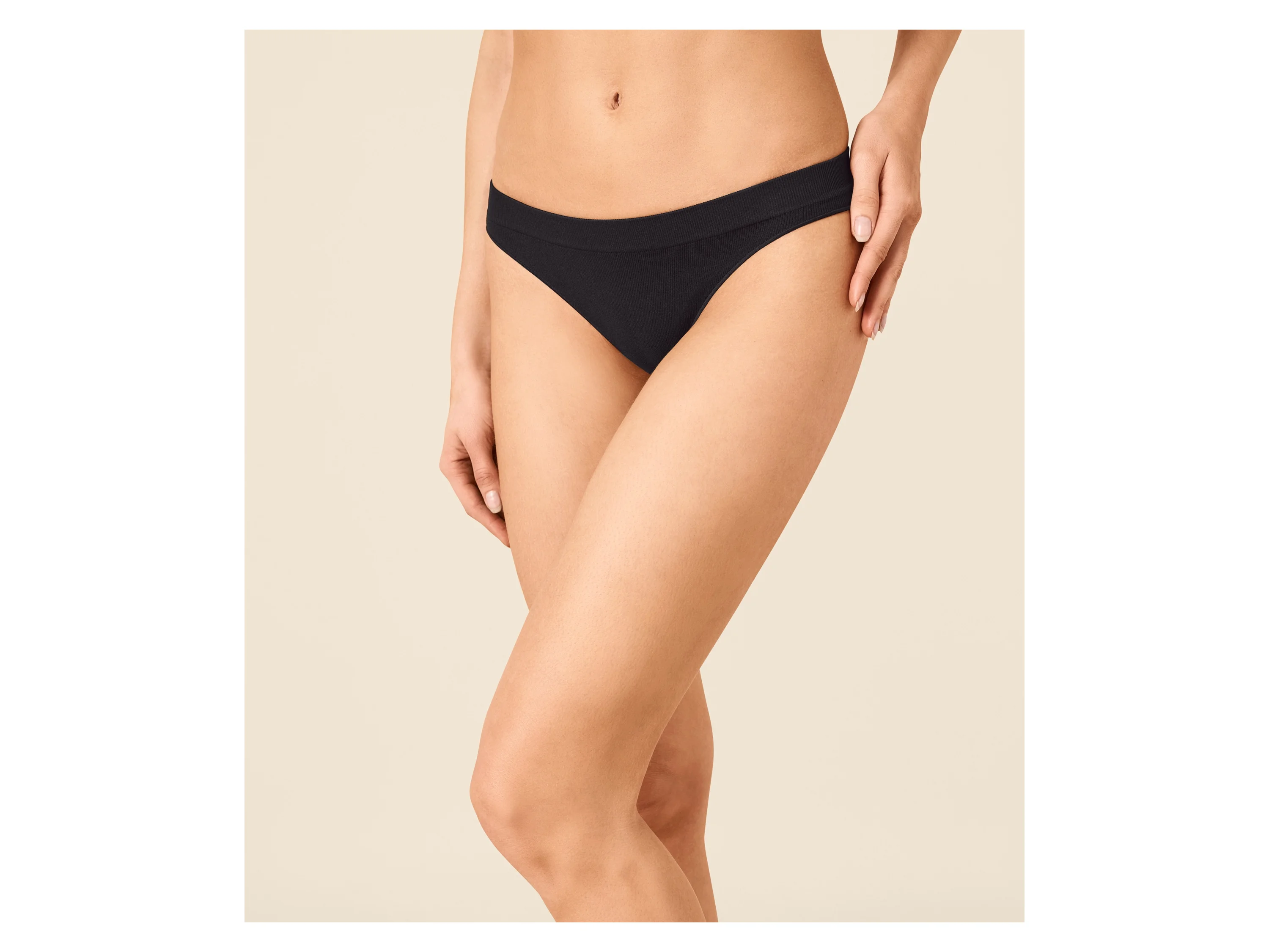 ESMARA® Damen Slips, 3 Stück, seamless (Schwarz, S(36/38)) – Bild 2 von 4
