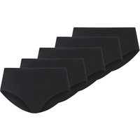 ESMARA® Damen Slips, 5 Stück (Schwarz, M(40/42))