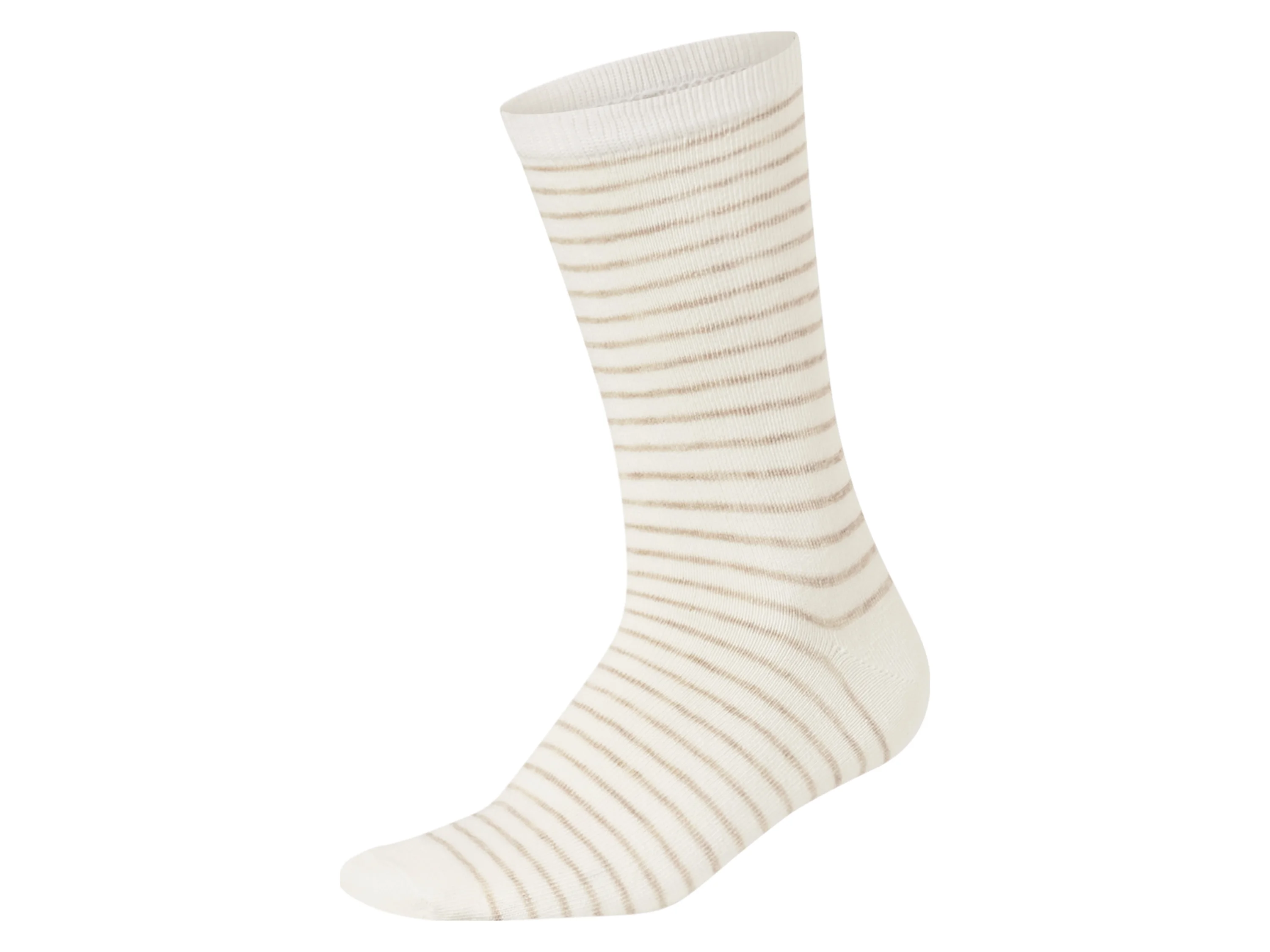 ESMARA® Damen Socken, 5 Stück (creme/Streifen/beige/hellbeige, 39-42) – Bild 3 von 4