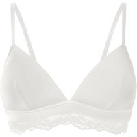 ESMARA® Damen Soft-BH mit Spitze (Creme, 85C)